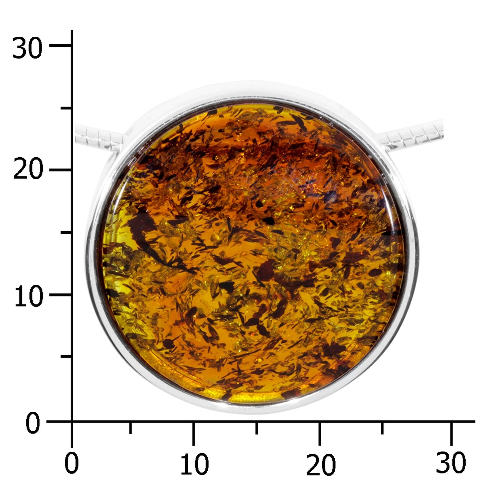 OSTSEE-SCHMUCK Kette mit Anhänger »- Gleiter-Frouke 24 mm - Silber 925/000 - Bernstein«