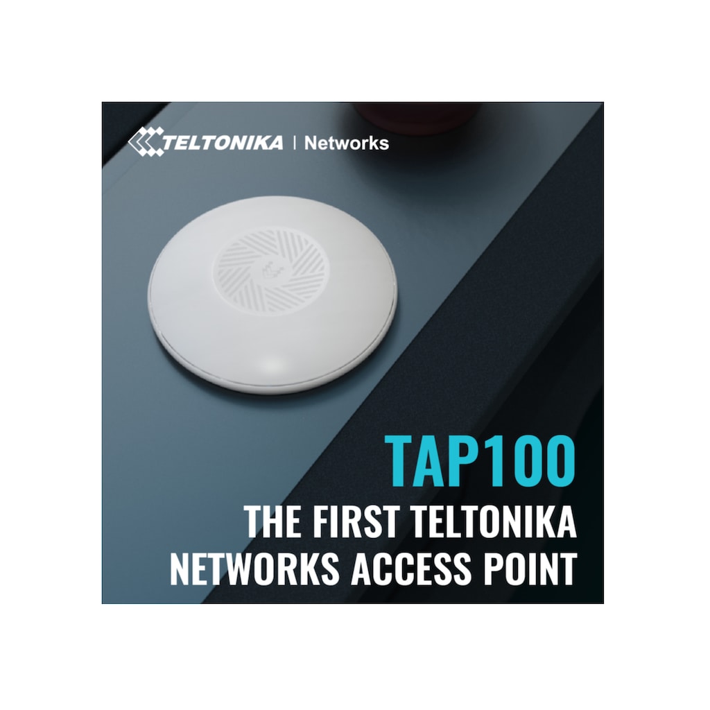 Teltonika WLAN-Access Point »· Accesspoint· TAP100· 2x1· Wi-Fi 4· 300Mbit· 1x 10/100· 15W PoE - Acc«
