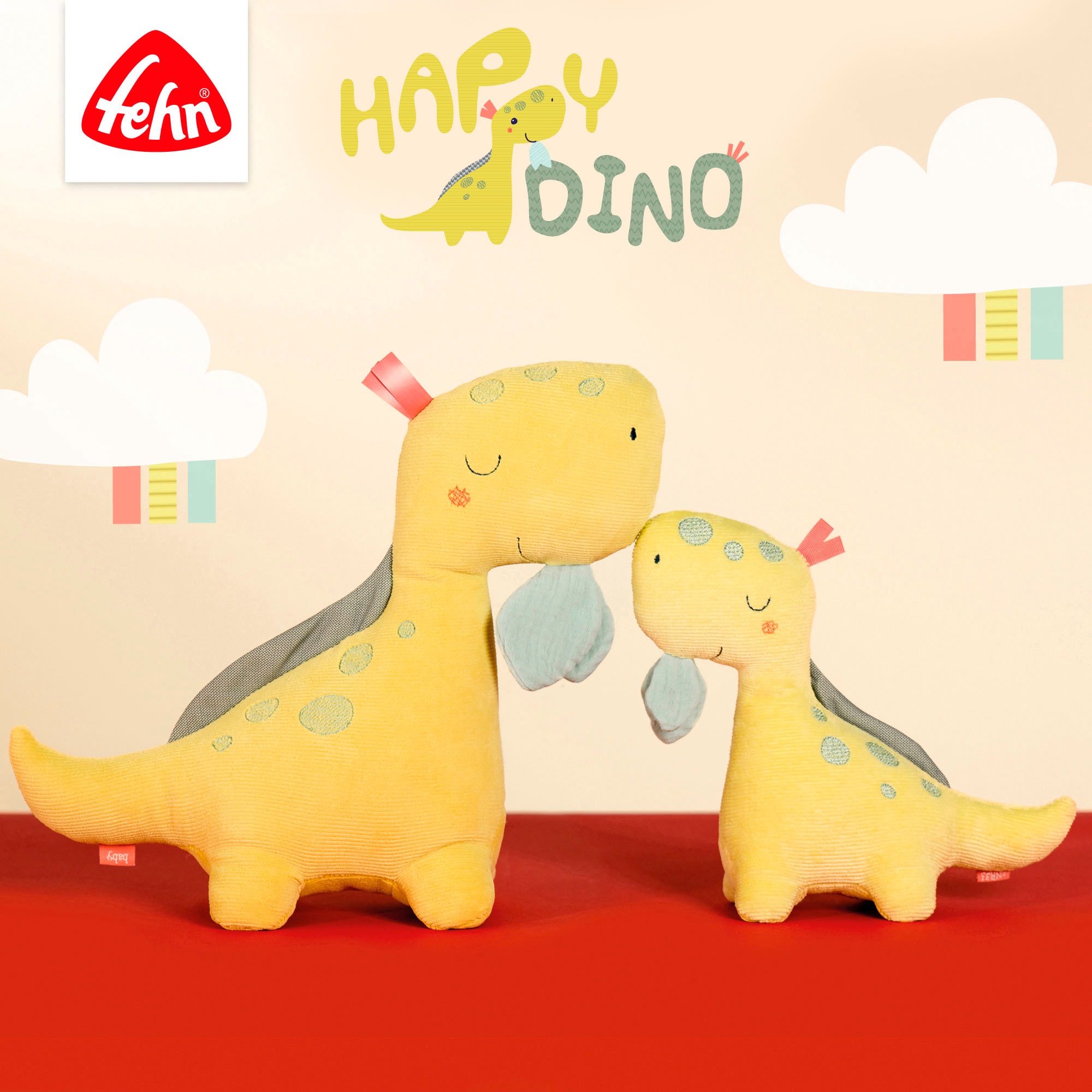 Fehn Kinderwagenanhänger »Happy Dino, Activity-Würfel«, mit Befestigungsring