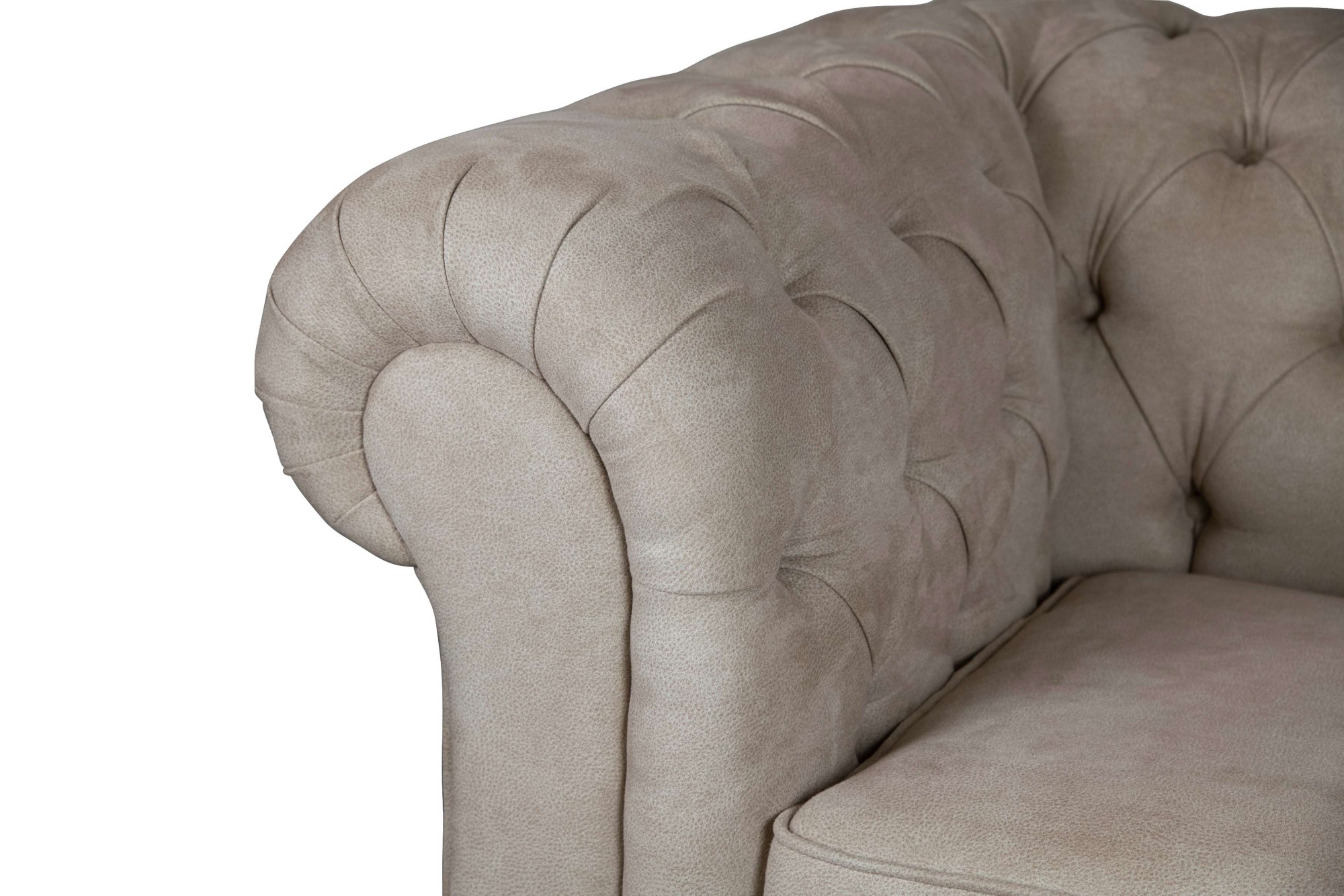 Home affaire 3-Sitzer »CHARENTE, optionale Schlafsofa, Chesterfield-Sofa, Bettfunktion«, mit edler Knopfheftung und typischen Armlehnen, B/T/H 198/89/74 cm