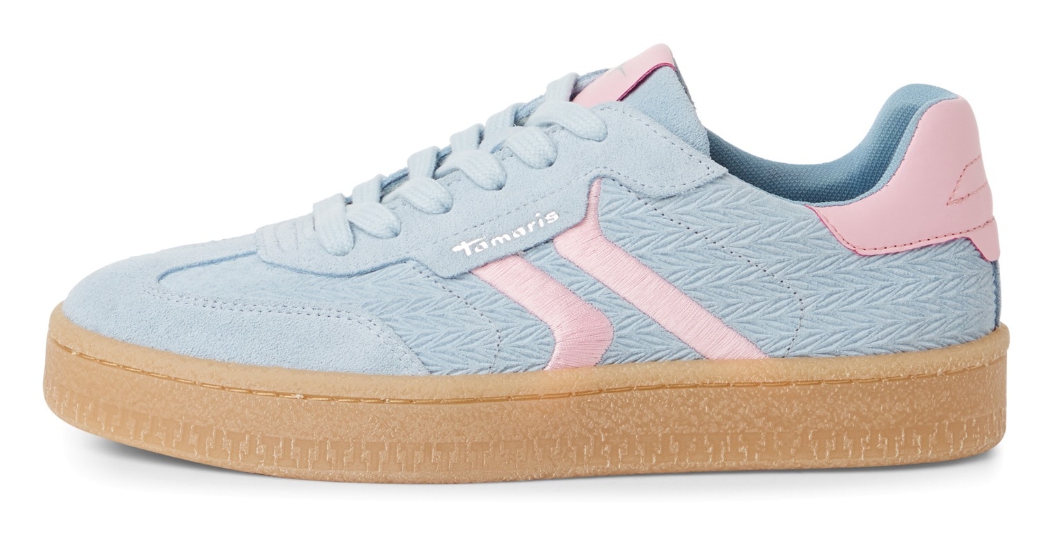 Tamaris Plateausneaker, Freizeitschuh, Halbschuh, Schnürschuh mit gepolstertem Schaftrand