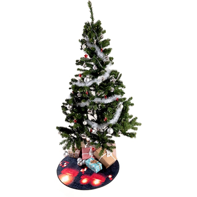 Sehrazat Teppich »Christmas 1226«, rund, Weihnachten, waschbar, Unterlage  Weihnachtsbaum