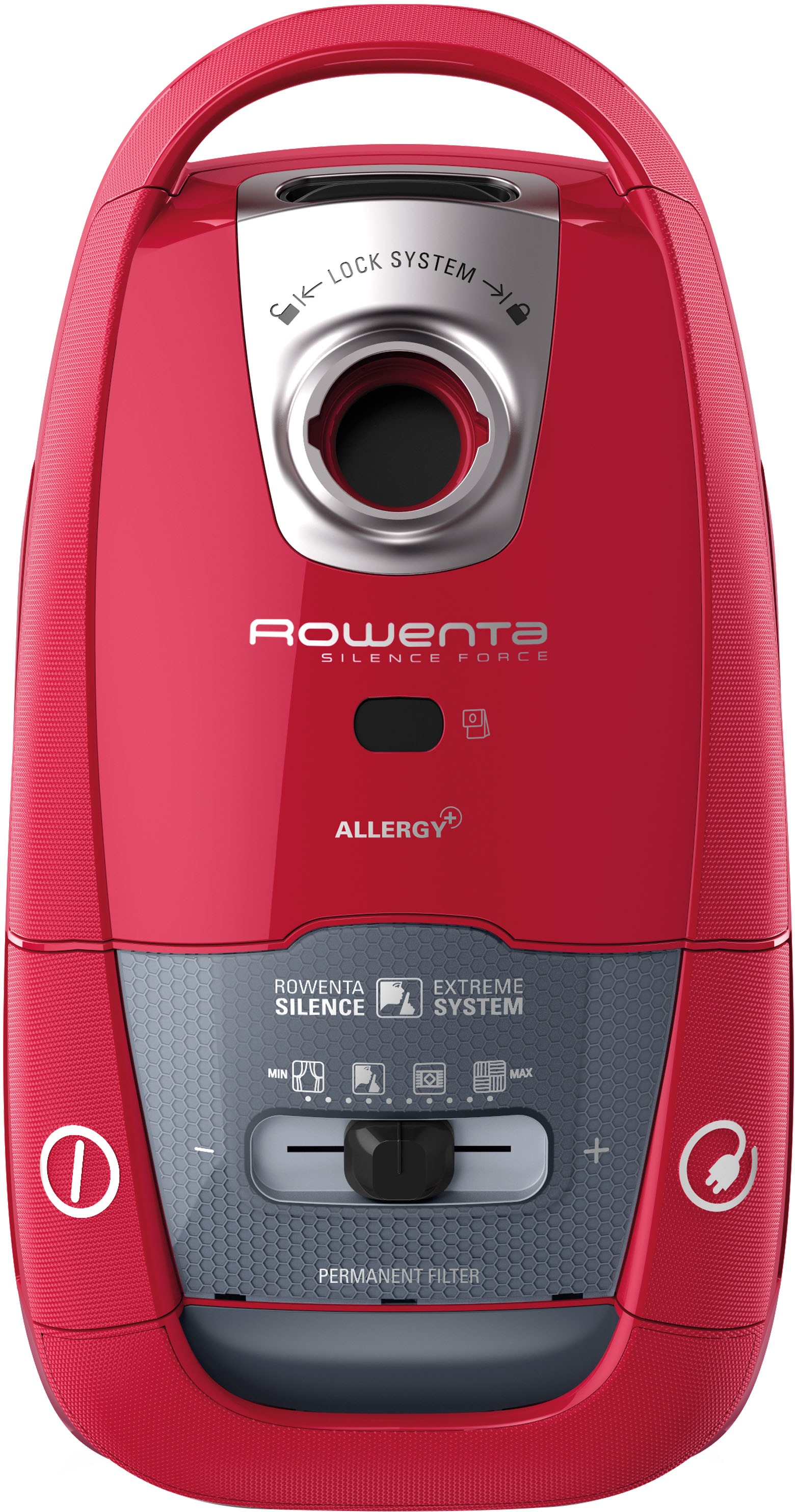 Rowenta Bodenstaubsauger »Silence Force Allergy+ Home & Car, mit Beutel, 450 W, 4,5 L Kapazität«, 450 W, mit Beutel, starker EffiTech-Motor, 8,4 m Netzkabel, 4 Leistungsstufen, RO7793