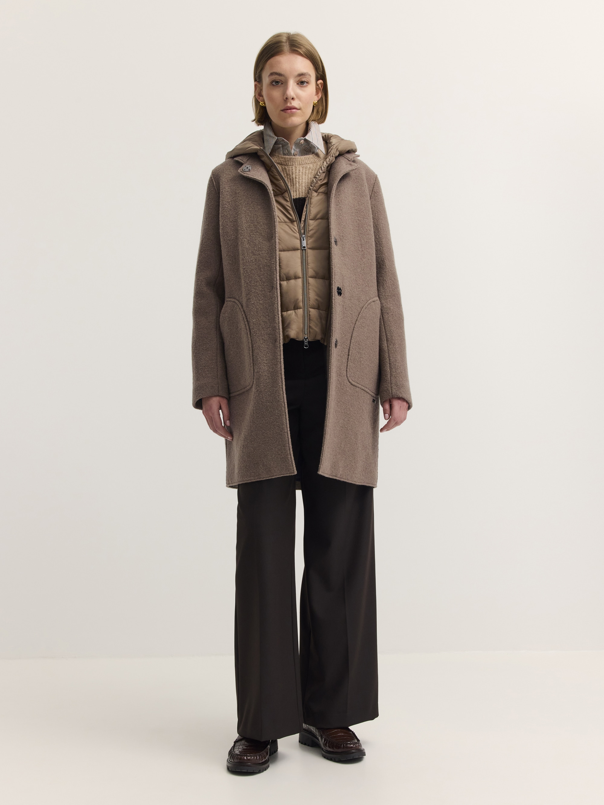 bugatti Kurzmantel »Regular Fit« Regular Fit Schurwolle Westeneinsatz