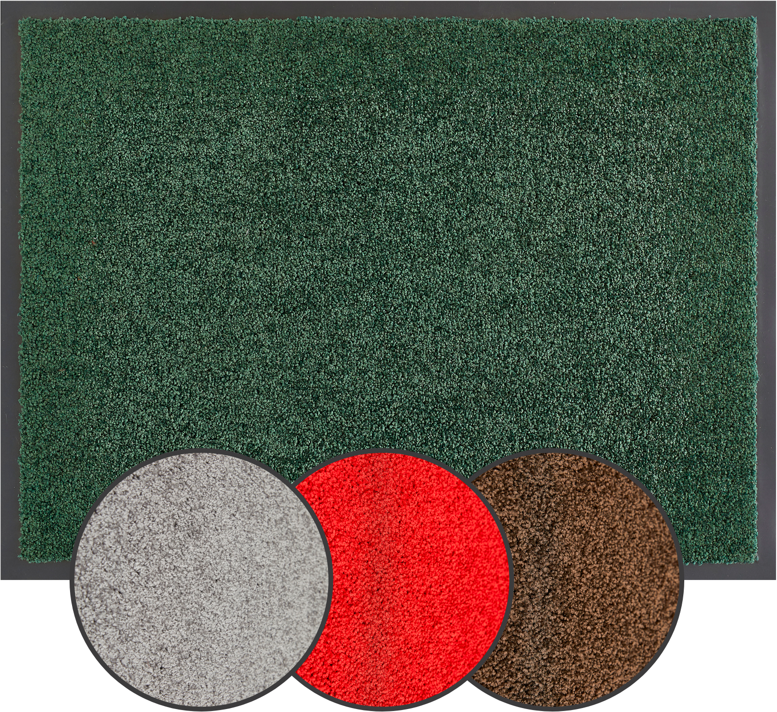 my home Fußmatte »Emil, Made in Netherlands«, rechteckig, 6 mm Höhe, Schmutzfangmatte, Uni Farben, rutschhemmend, waschbar (Handwäsche)