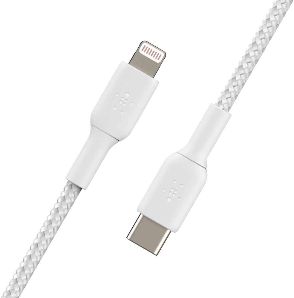 Belkin Smartphone-Kabel »Lightning/USB-C Kabel ummantelt mfi 1m«, Lightning-USB-C, 100 cm