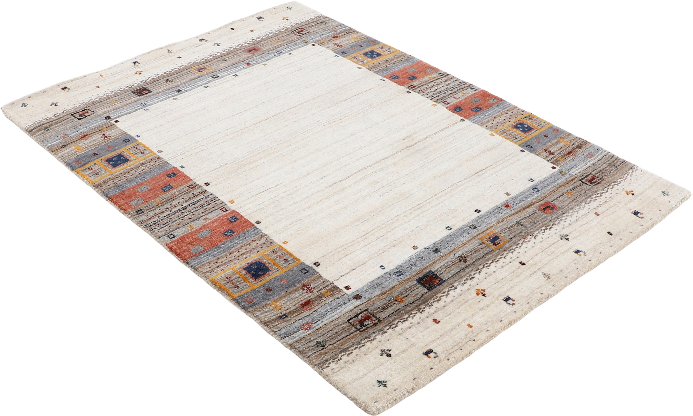 carpetfine Wollteppich »Gabbeh Vida«, rechteckig, 15 mm Höhe, reine Wolle, weicher Flor, auch als Läufer erhältlich