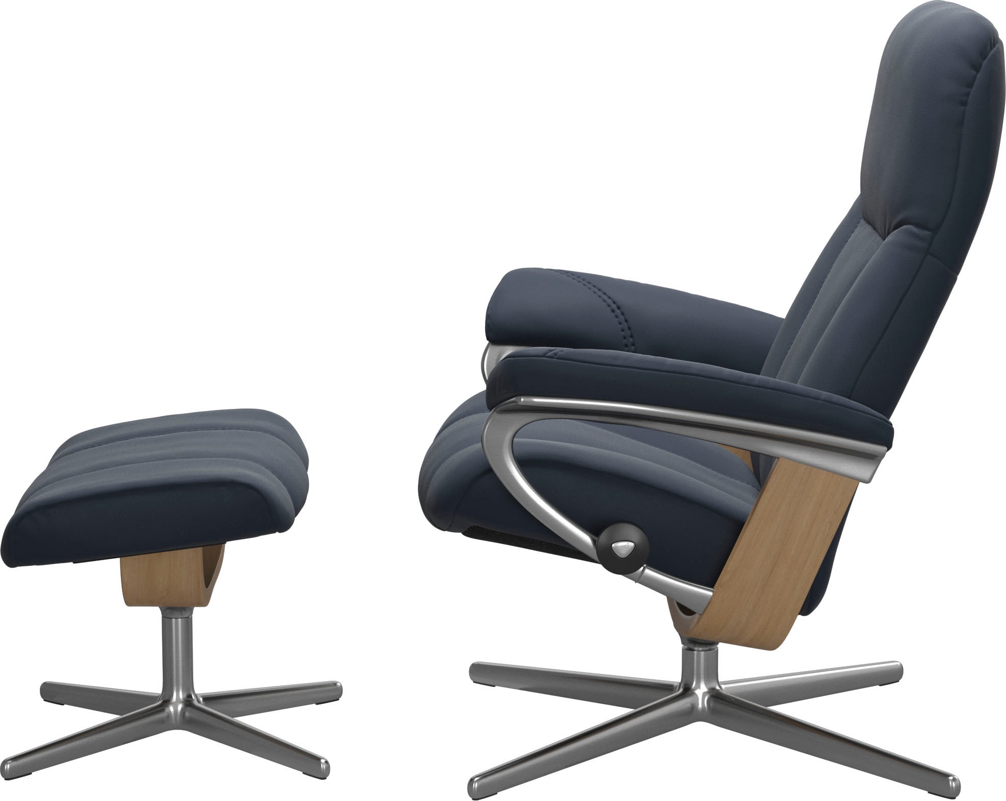 Stressless® Relaxsessel »Consul«, mit Cross Base, Größe S, M & L, Holzakzent Eiche