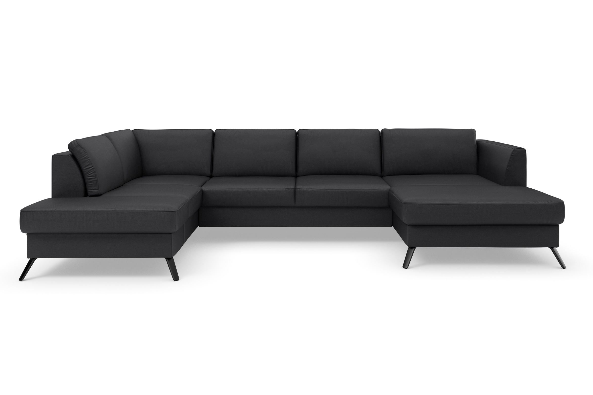 sit&more Wohnlandschaft »Olsen U-Form«, inklusive Sitztiefenverstellung, wahlweise mit Bettfunktion, 15cm hoch