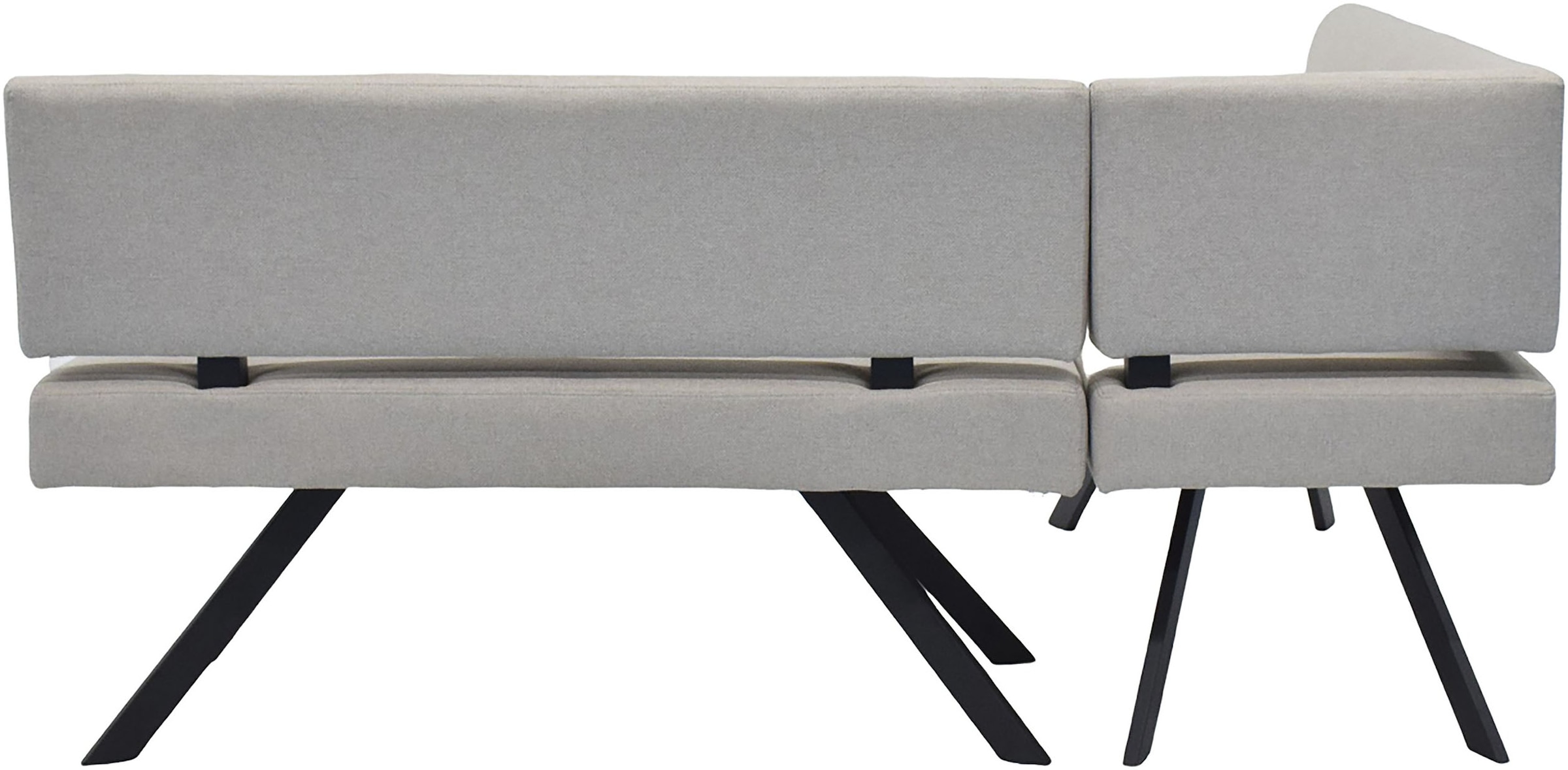 byLIVING Eckbank »TORONTO« Webstoff, bis 160 kg, Taschenfederkern, 4-Fußgestell, 3 Sitzplätze