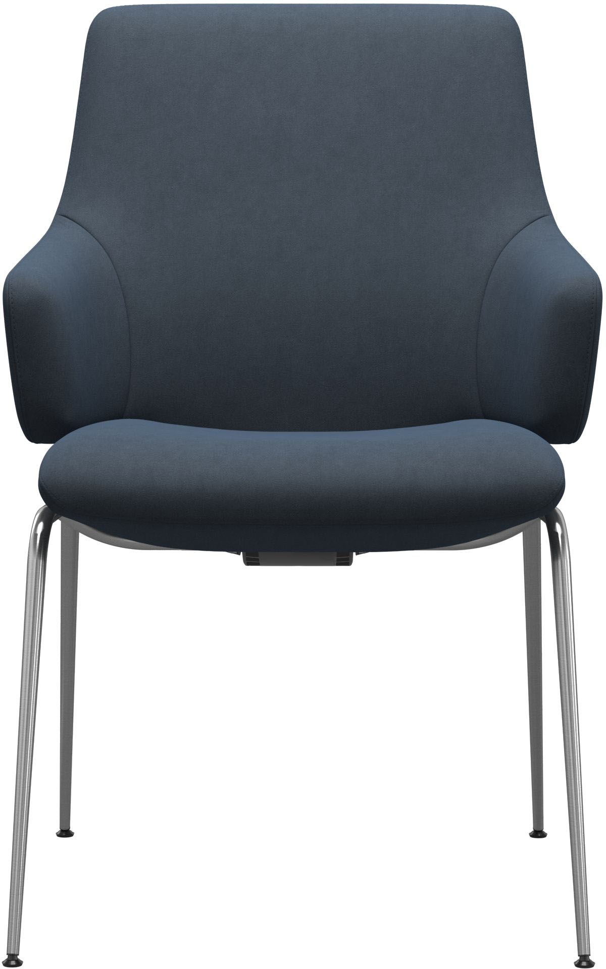 Stressless® Polsterstuhl »Laurel«, Microfaser DINAMICA, Low Back mit Armlehne, Größe L, mit Beinen aus Stahl in Schwarz matt