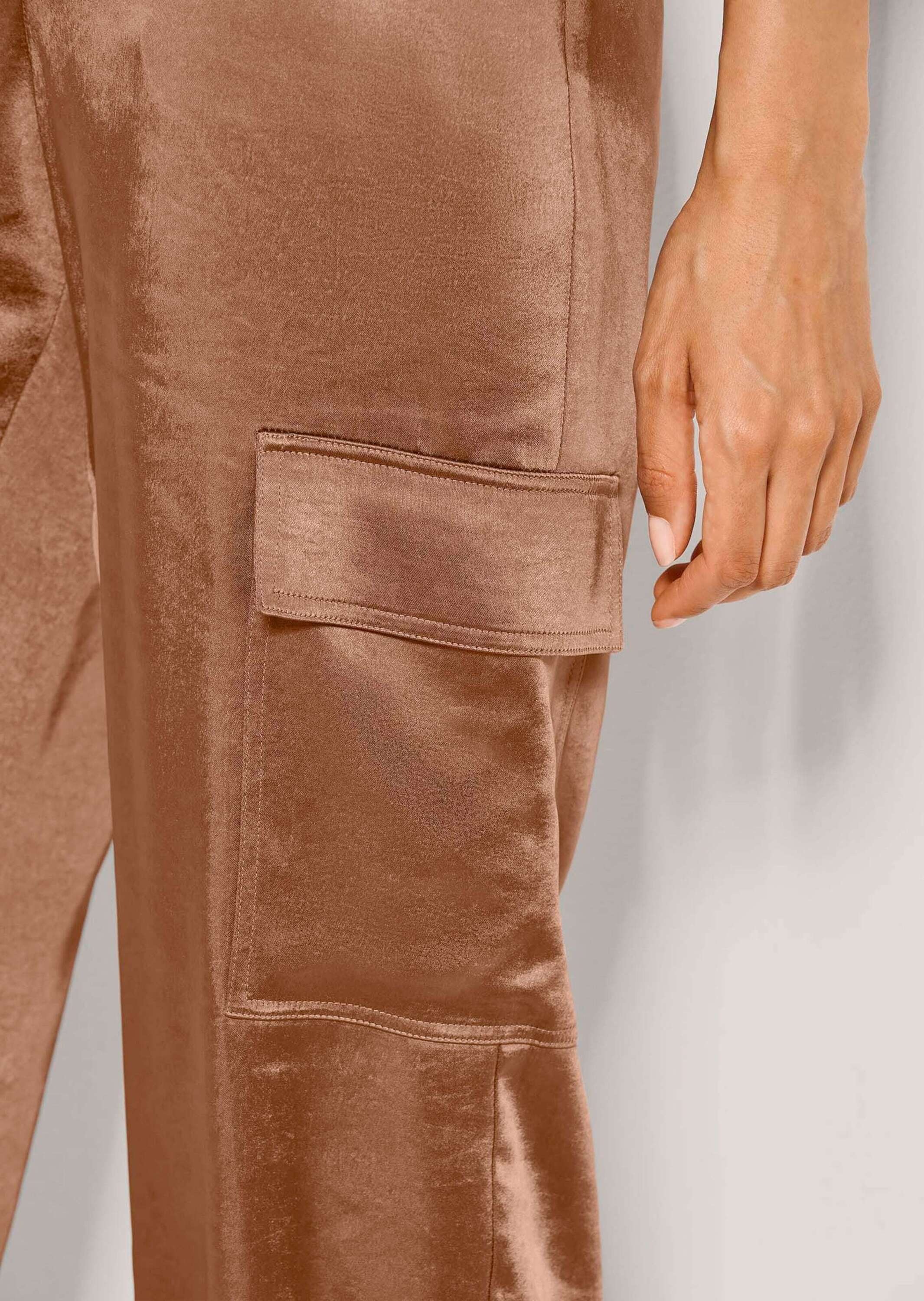 MADELEINE Stoffhose »Satinhose Stoffhose mit Schlupfbund«  Elastische Beinabschlüsse