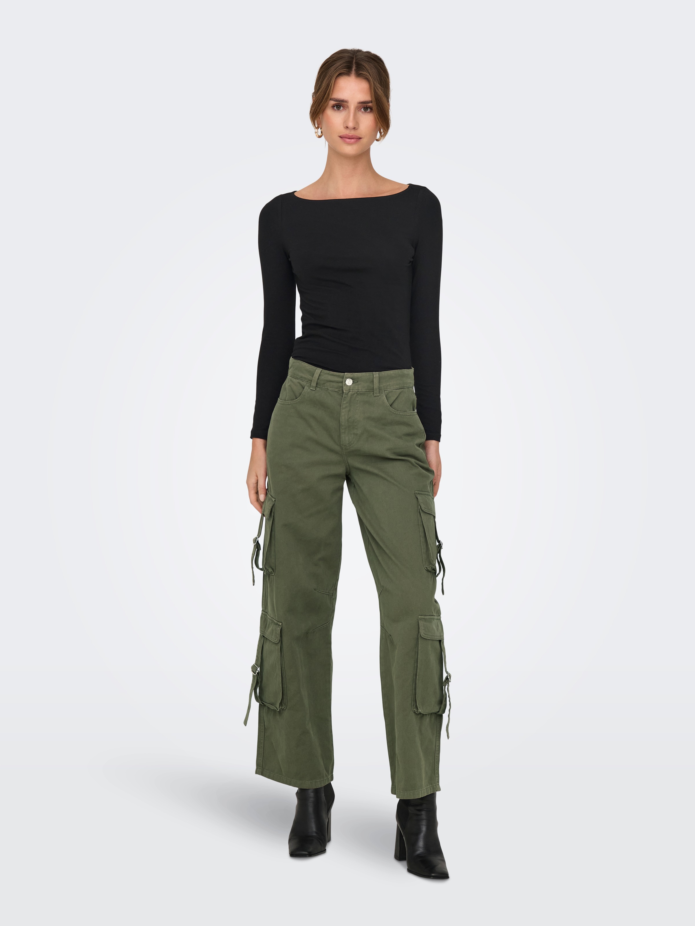 ONLY Langarmshirt »ONLLIVE LOVE LIFE LS BOATNECK JRS NOOS«
