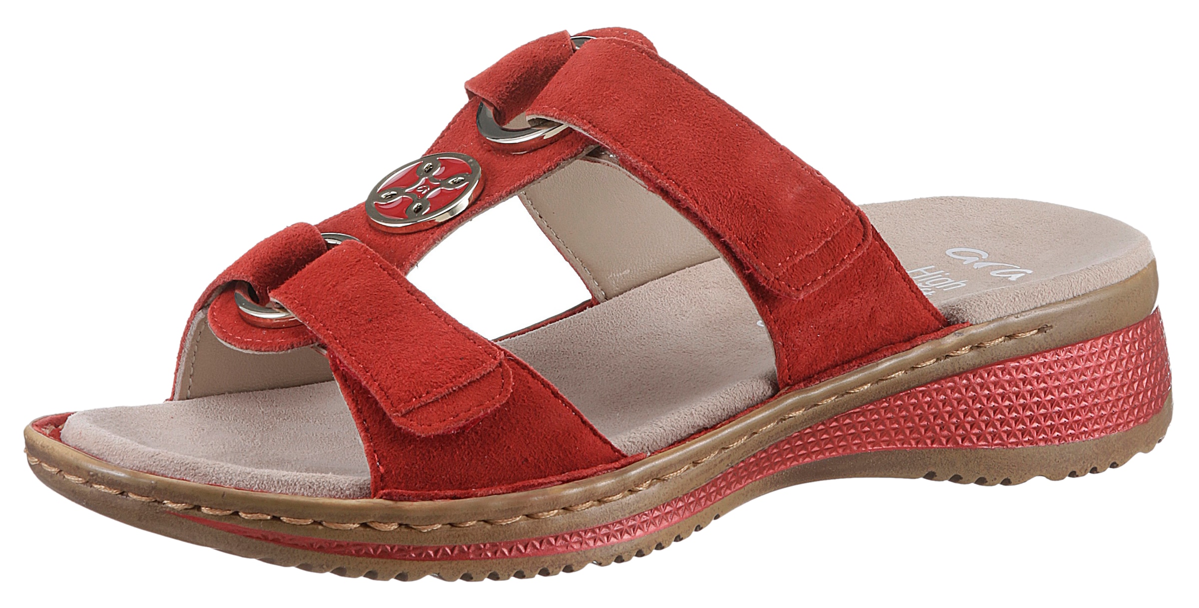Ara Pantolette »HAWAII«, Keilabsatz, Sommerschuh, Schlappen mit Klett
