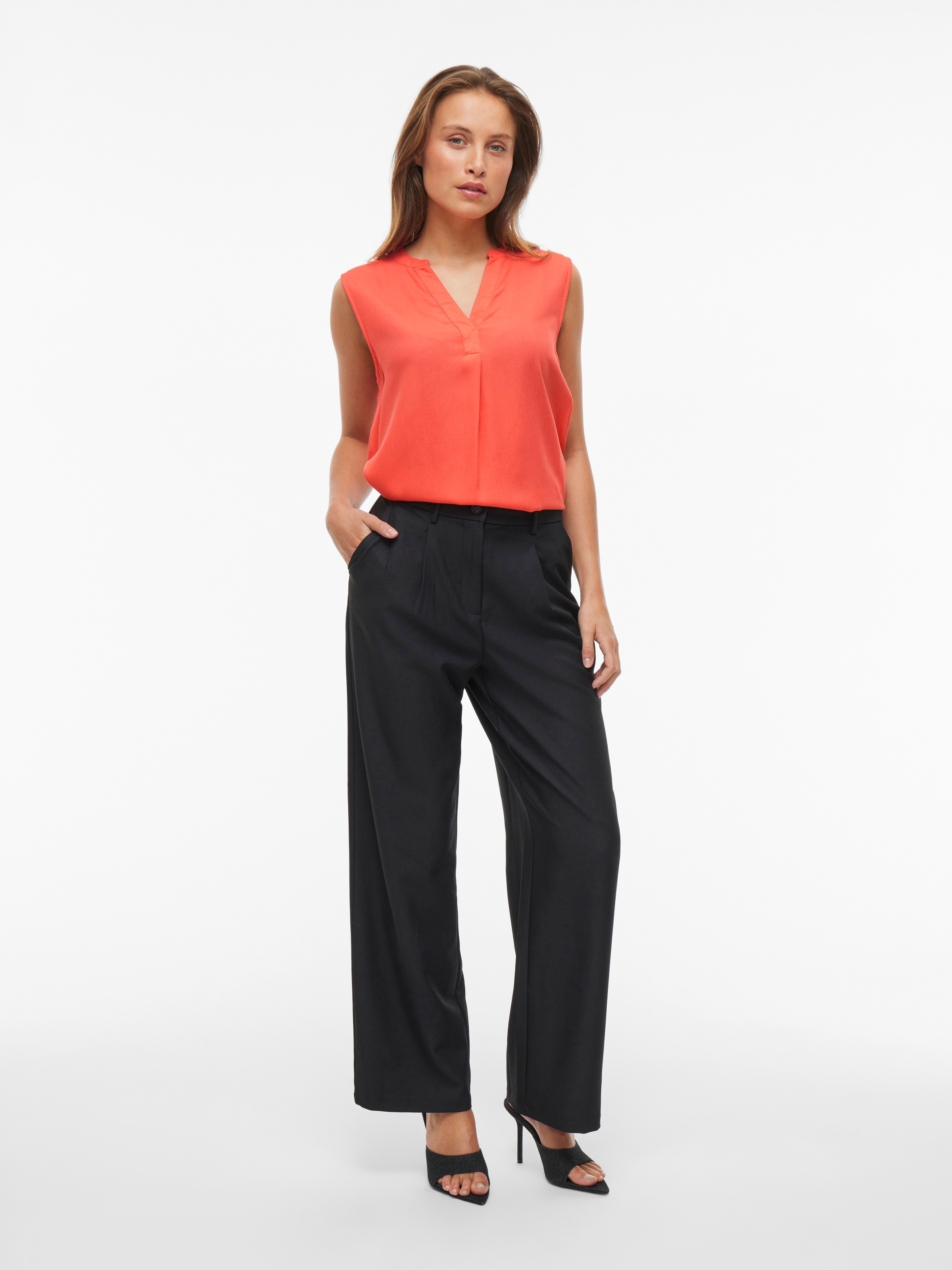 Vila Blusentop »VIROSA V-NECK S/L TOP - NOOS«