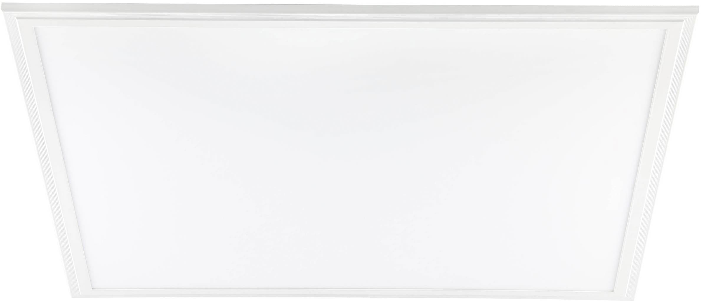 EGLO Deckenleuchte »Salobrena 1 Deckenlampe, Kunststoff und Aluminium, Aufbaulampe, Lampe« LED-Modul 1 Stk. Neutralweiß Deckenlampe, Wohnzimmerlampe, Küchenlampe, Bürolampe  Weiß, Flurlampe