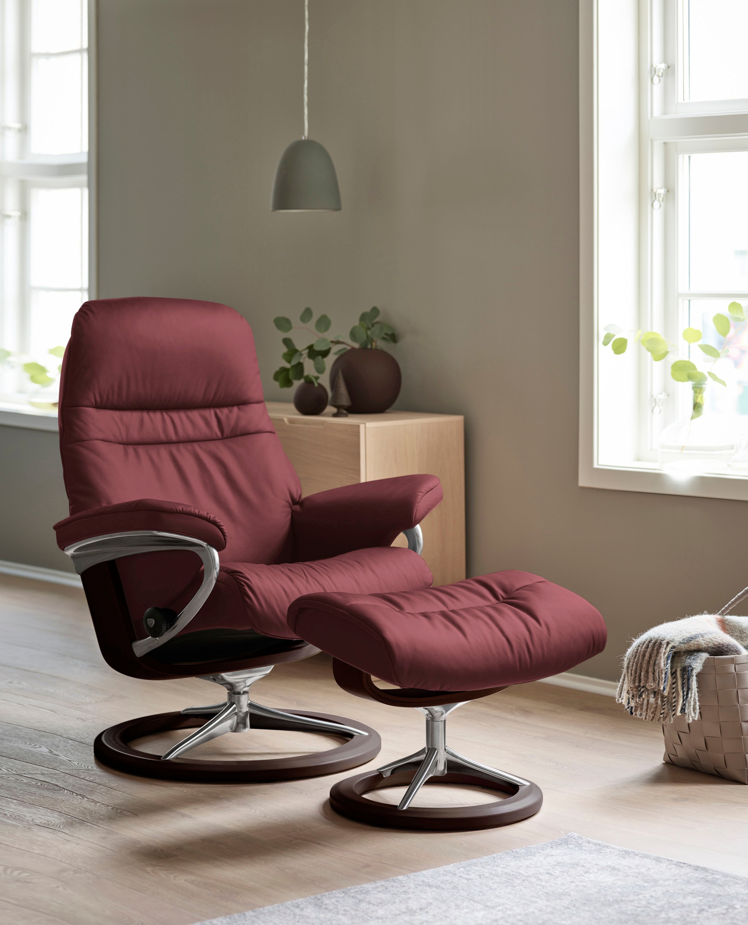 Stressless® Relaxsessel »Sunrise« mit Signature Base, Größe L, Gestell Braun