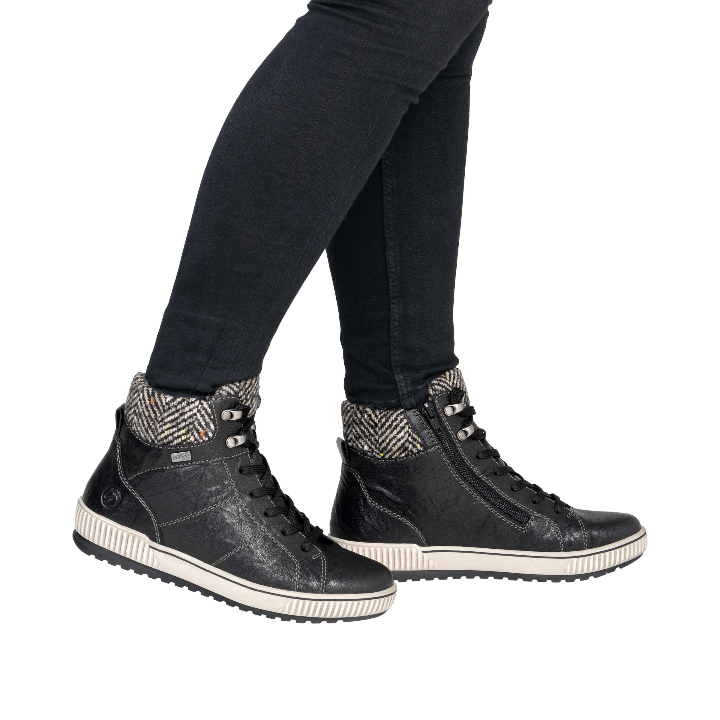 Remonte Winterboots  Schnürboots mit wasserabweisender TEX-Membrane, Used-Optik