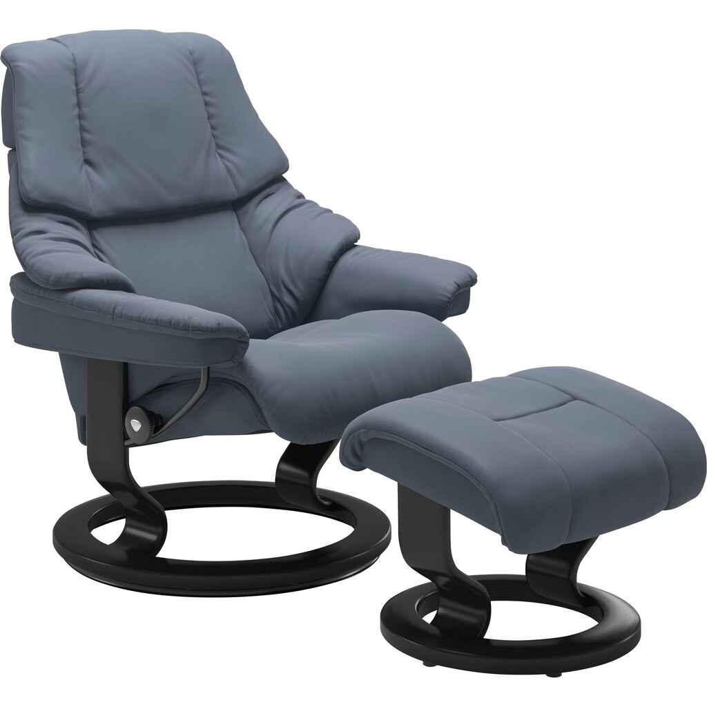 Stressless® Relaxsessel-Set »Reno«, mit Hocker, mit Classic Base, Größe S, M & L, Gestell Schwarz