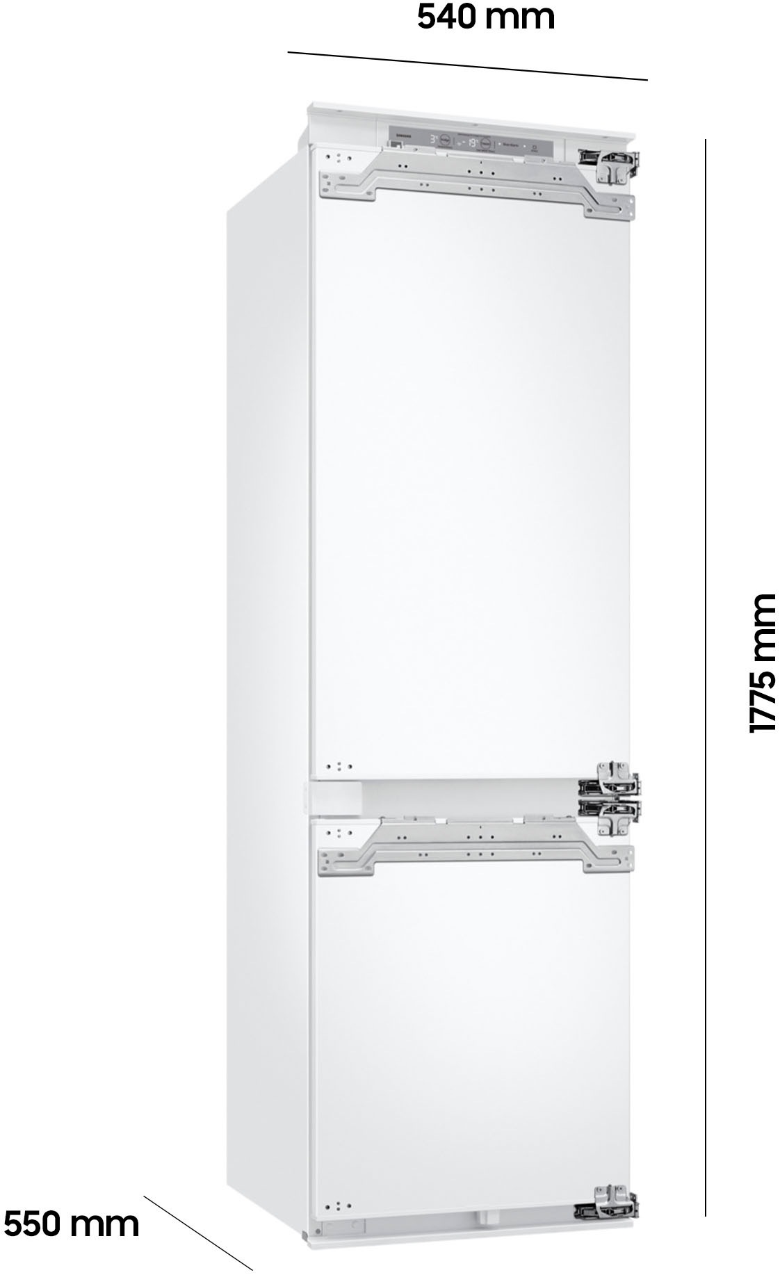 Samsung Einbaukühlgefrierkombination BRB6000 »BRB70F26DEF0«, WiFi‑fähig und Sprachsteuerung