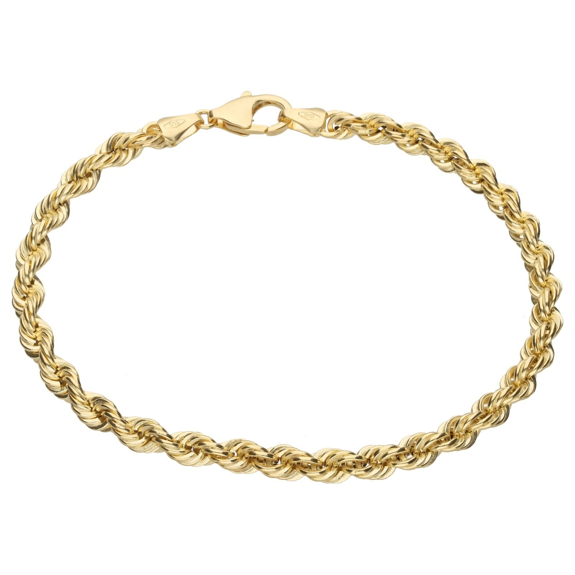 Luigi Merano Armband »Armband Kordelkette, hohl, Gold 585«