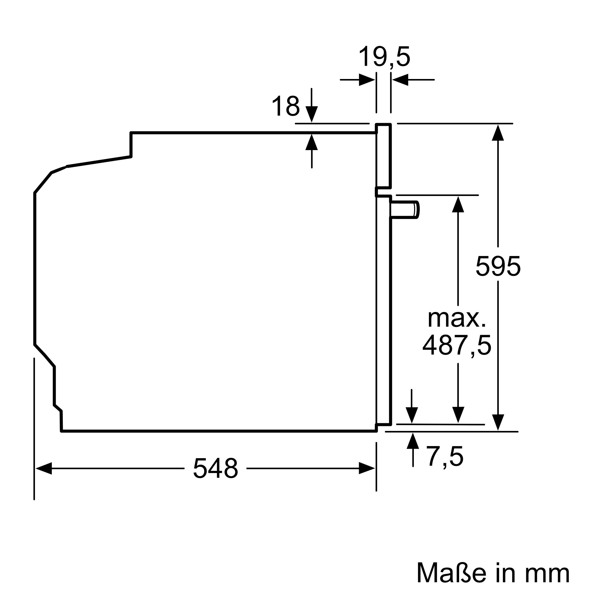 BOSCH Einbaubackofen Serie 8 »HBG7241B1« mit Teleskopauszug nachrüstbar mit Hydrolyse