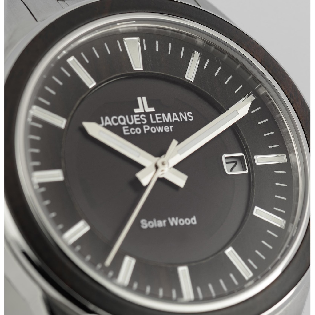 Jacques Lemans Solaruhr »Eco Power Solar Wood, 1-2116G«