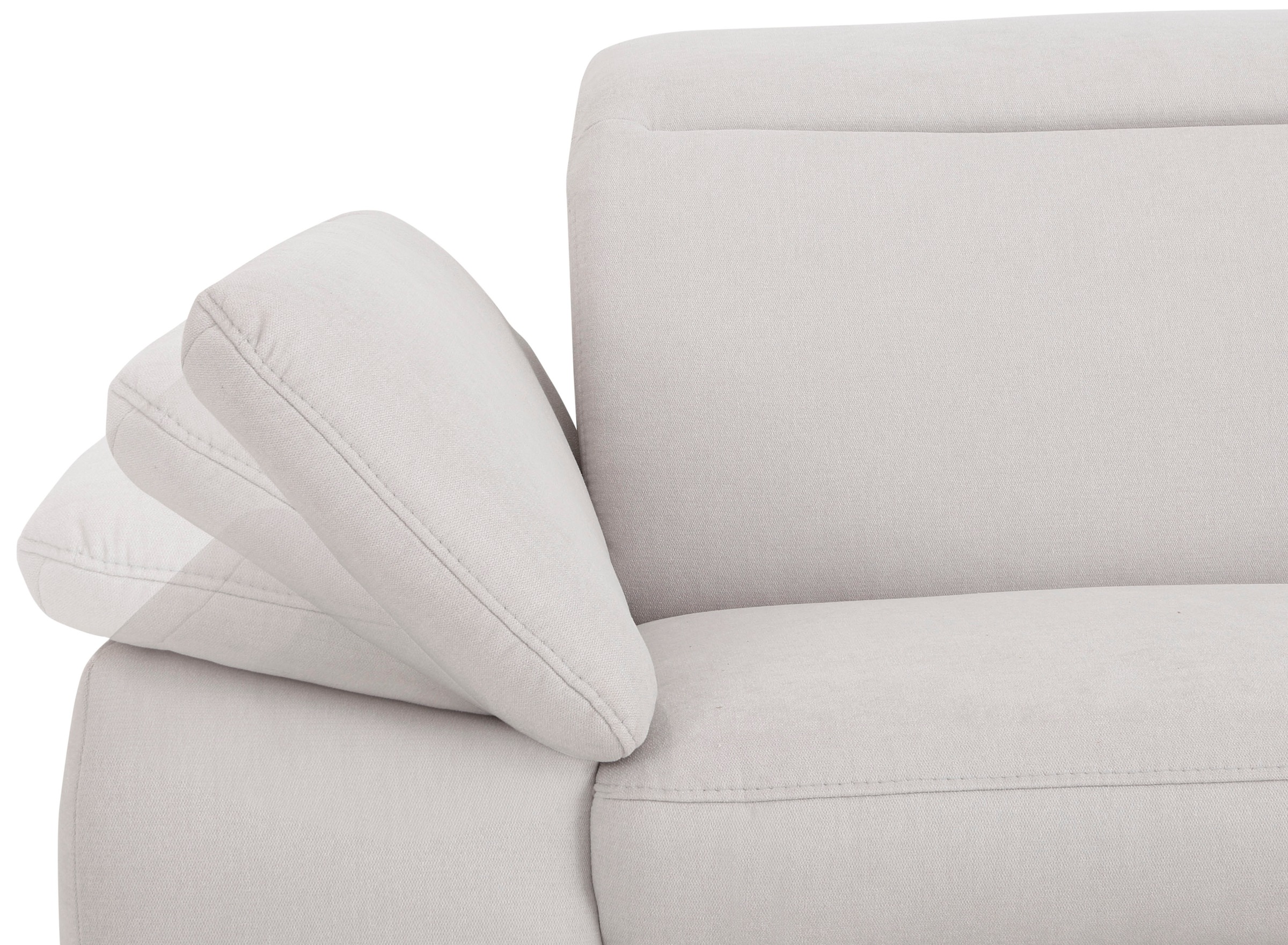 Home affaire Ecksofa »Mauritius L-Form«, mit Kopfteil- und Armlehnverstellung, mit Bettfunktion und Bettkasten