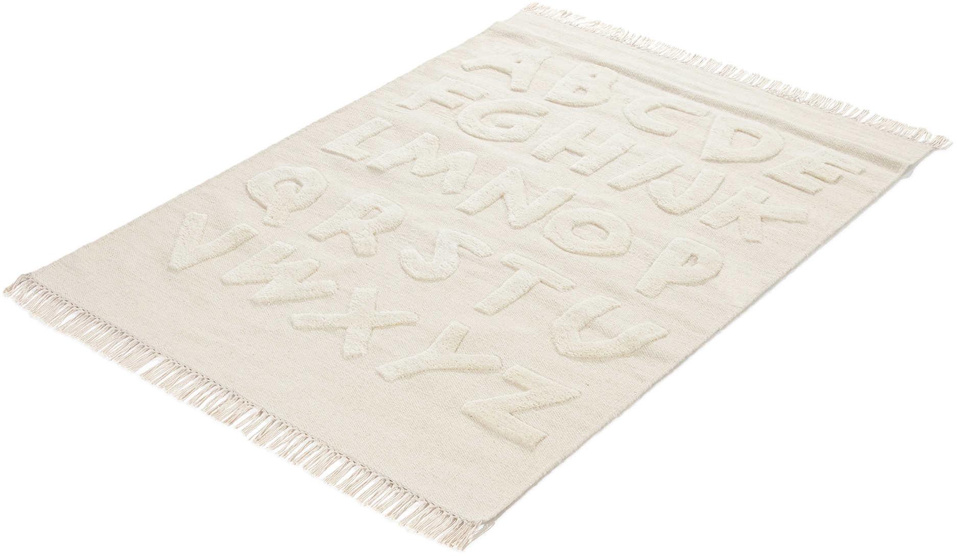 carpetfine Kinderteppich »ABC Alphabet« rechteckig 6 mm Höhe