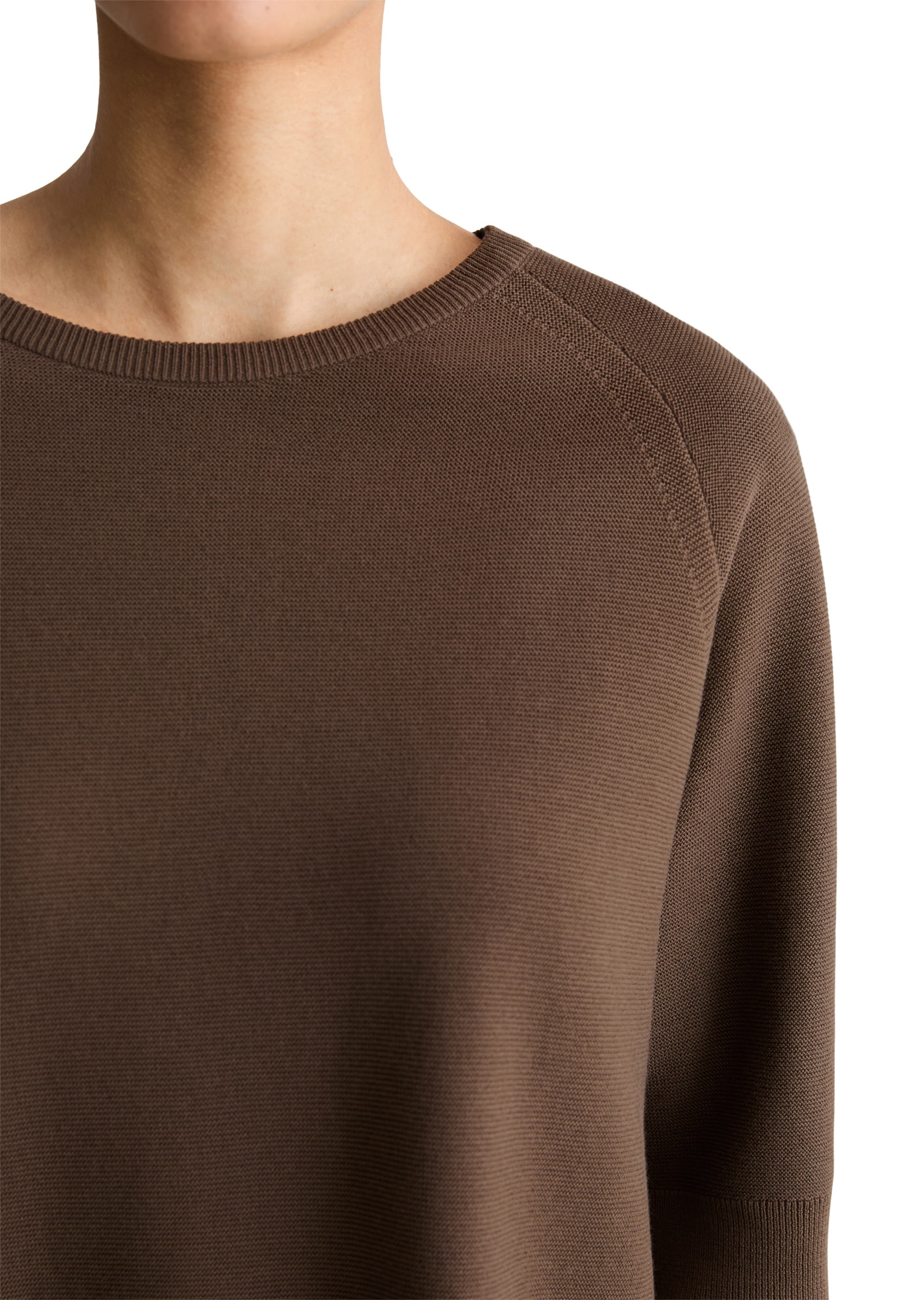 Marc O'Polo DENIM Rundhalspullover 3/4 Arm, locker geschnitten