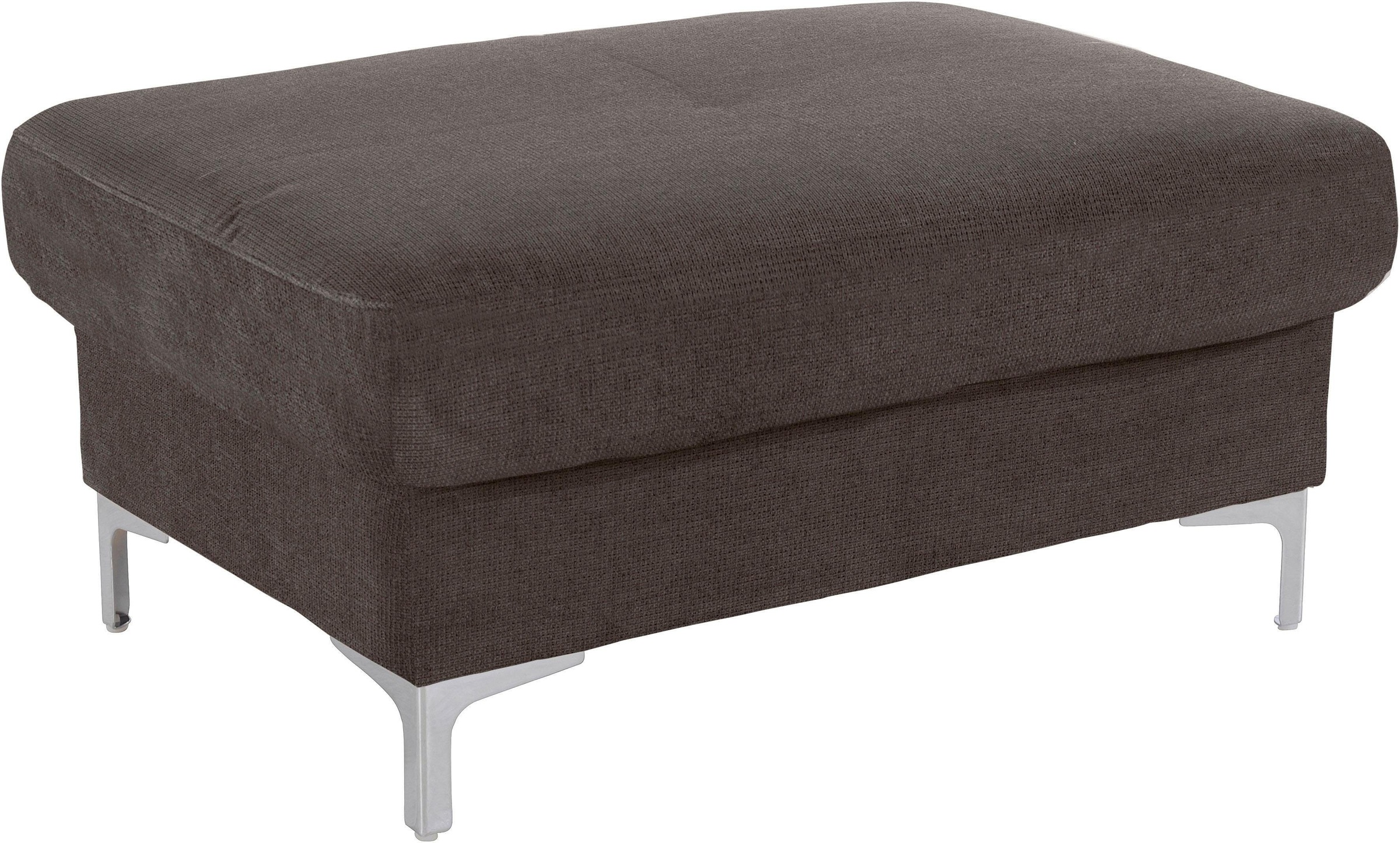COTTA Polstergarnitur »Sammy L-Form«, (Set), Set bestehend aus: Ecksofa mit Kopfteilverstellung & Hocker