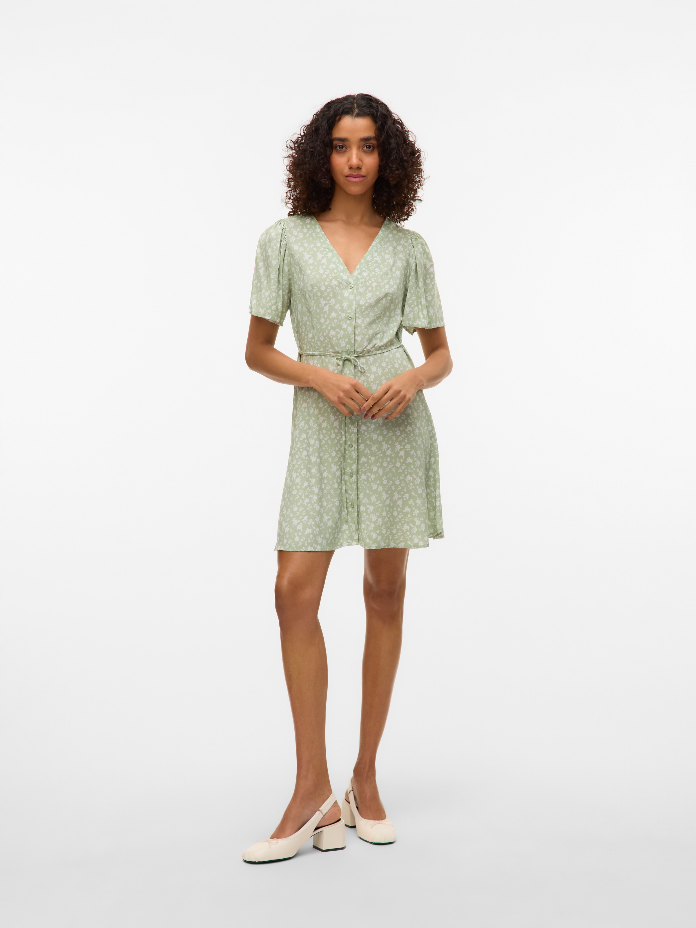 Vero Moda Minikleid »VMALBA SS SHORT DRESS WVN NOOS«, Sommerkleid