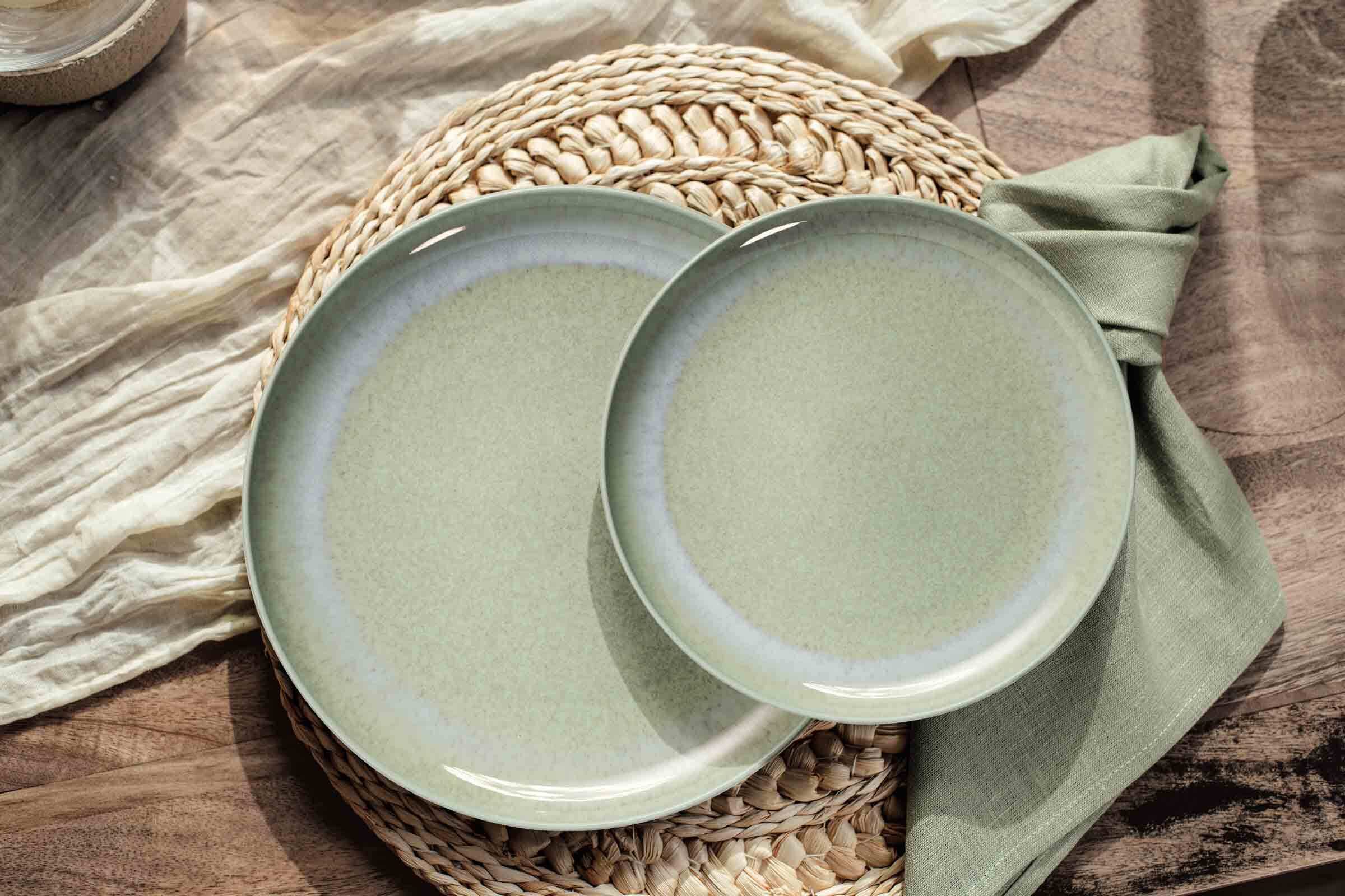 like. by Villeroy & Boch Speiseteller »Speiseteller Perlemor Alga ø 27,1 cm 6er Set grün«