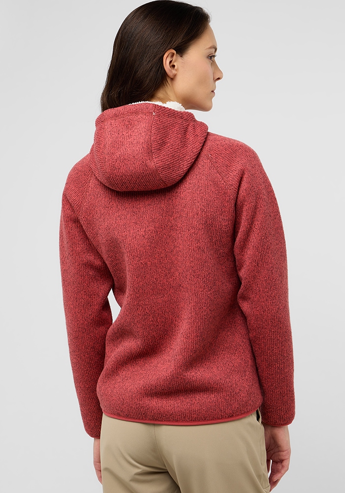 Jack Wolfskin Fleecejacke »KAMINFEUER HOODED JKT W«, mit Kapuze