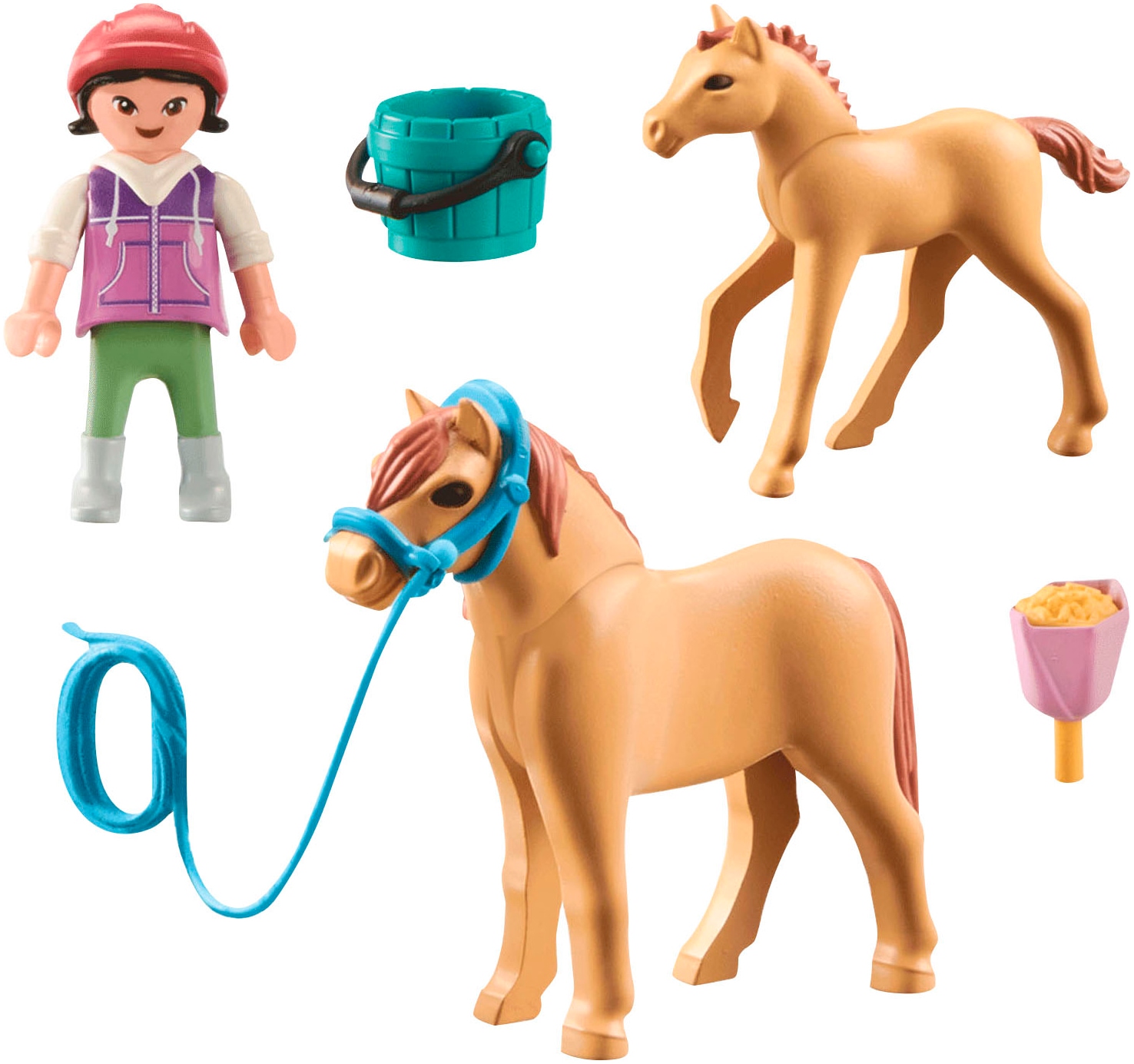 Playmobil® Konstruktions-Spielset »Kind mit Pony und Fohlen (71498), Horses of Waterfall« Made in Europe