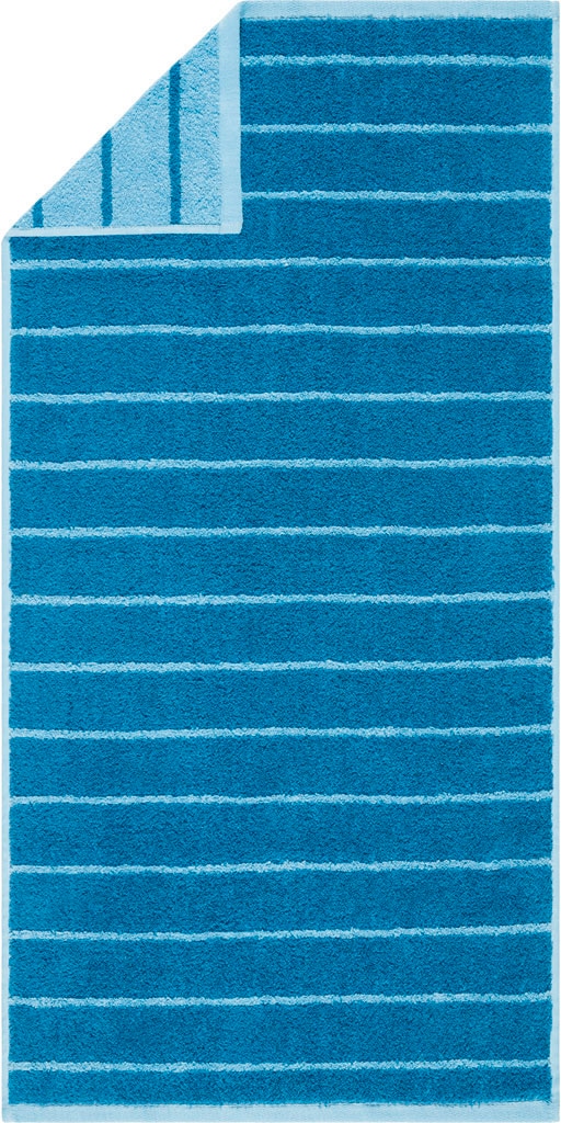 Egeria Handtuch Set »LINE«, (7 St., 4 Handtücher 50x100 cm-2 Duschtücher 70x140 cm-1 Badematte 60x100 cm), mit passender Badematte in Größe 60x100 cm im stilvollen Querstreifen