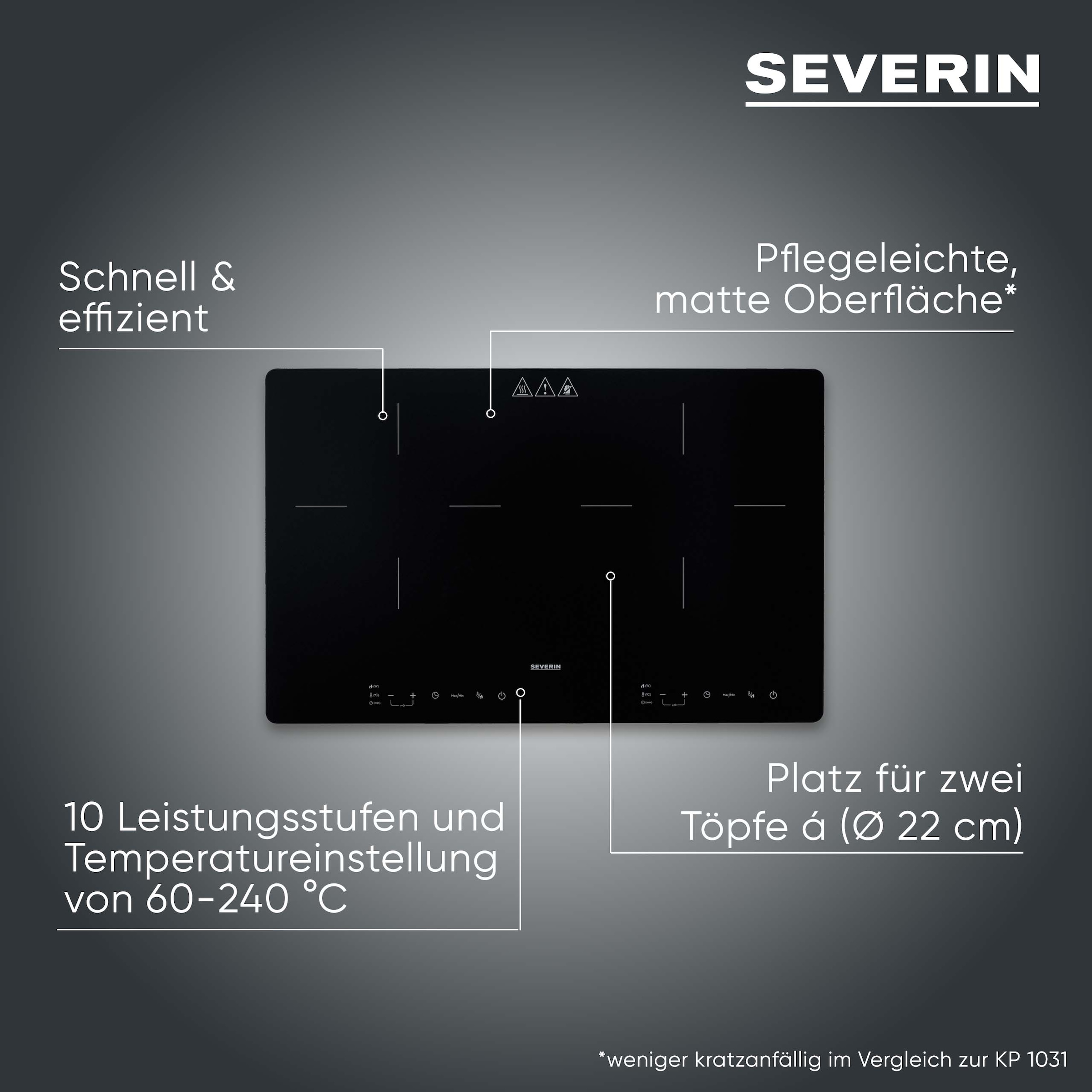 Severin Doppel-Induktionskochplatte »DK 1033«
