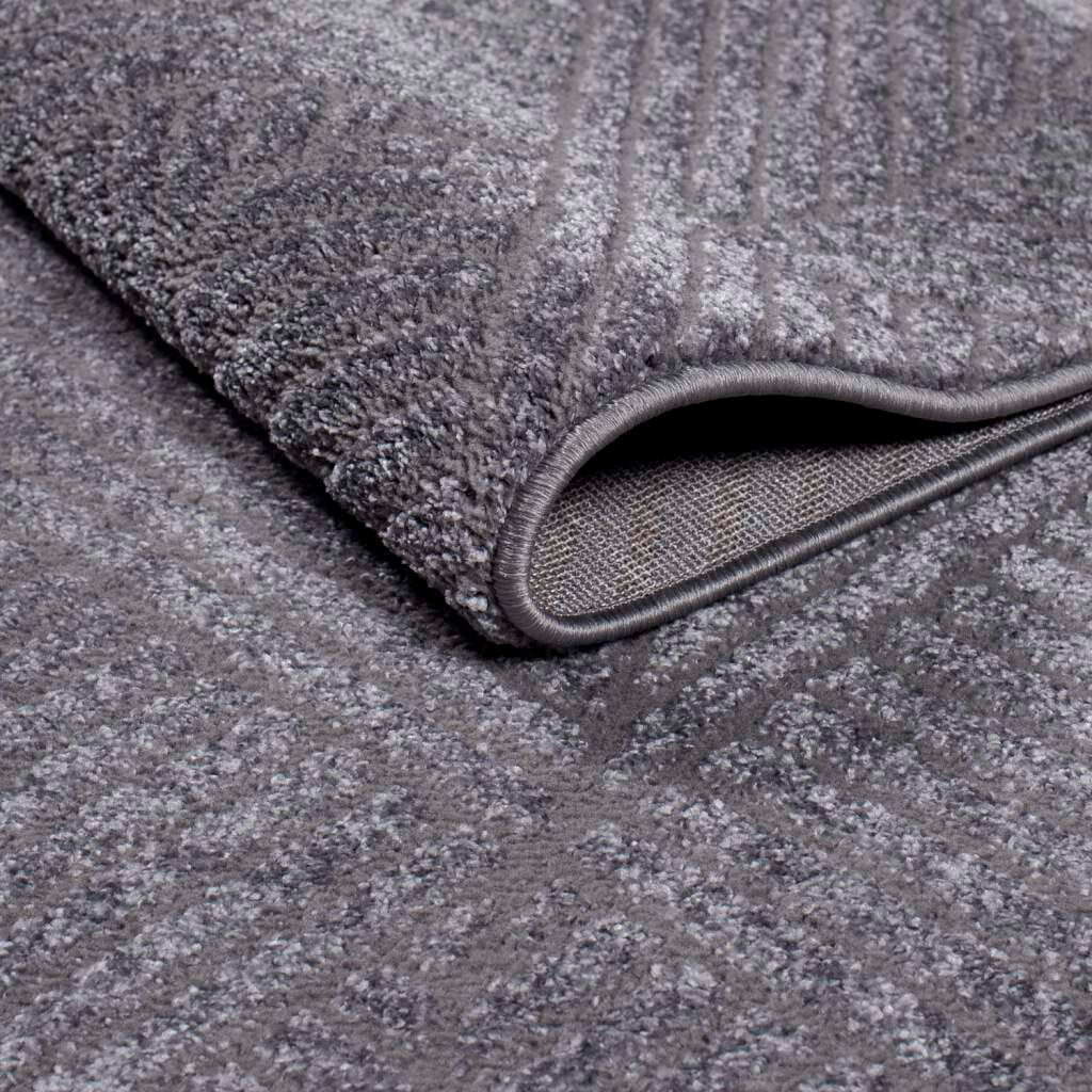 Carpet City Teppich »Friseé-Teppich FANCY 904«, rechteckig, 12 mm Höhe, Läufer, Kurzflor Wohnzimmer, florale 3D-Optik, für Schlafzimmer