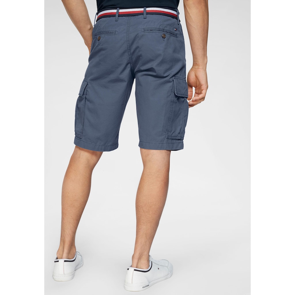 Tommy Hilfiger Cargoshorts »JOHN CARGO SHORT LT TWILL BELT«, (Set, 2 tlg., mit Gürtel)