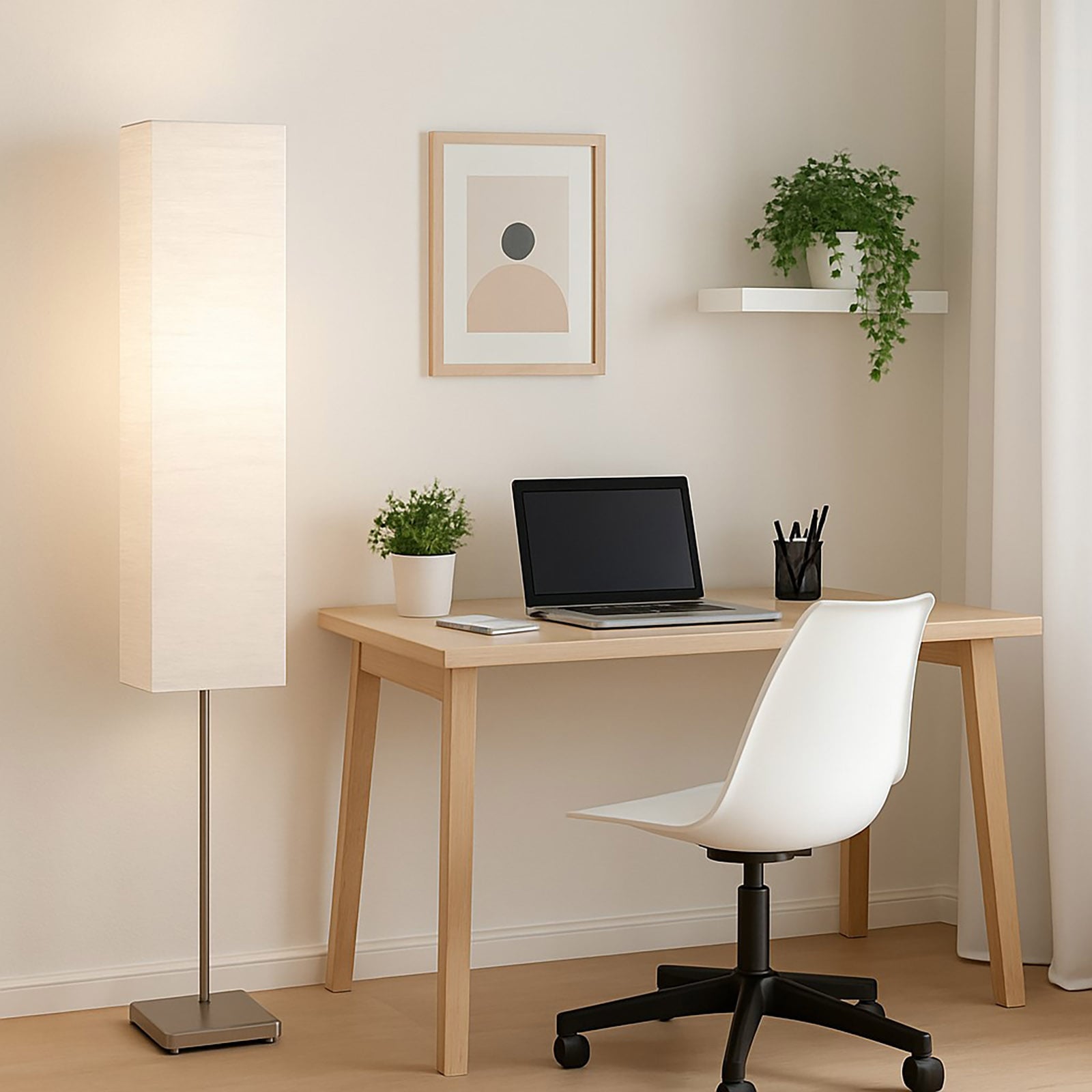 Brilliant Stehlampe »Nerva« E14 1 Stk. 145cm Höhe, E14 max. 40W, Metall/Reispapier, Fußschalter