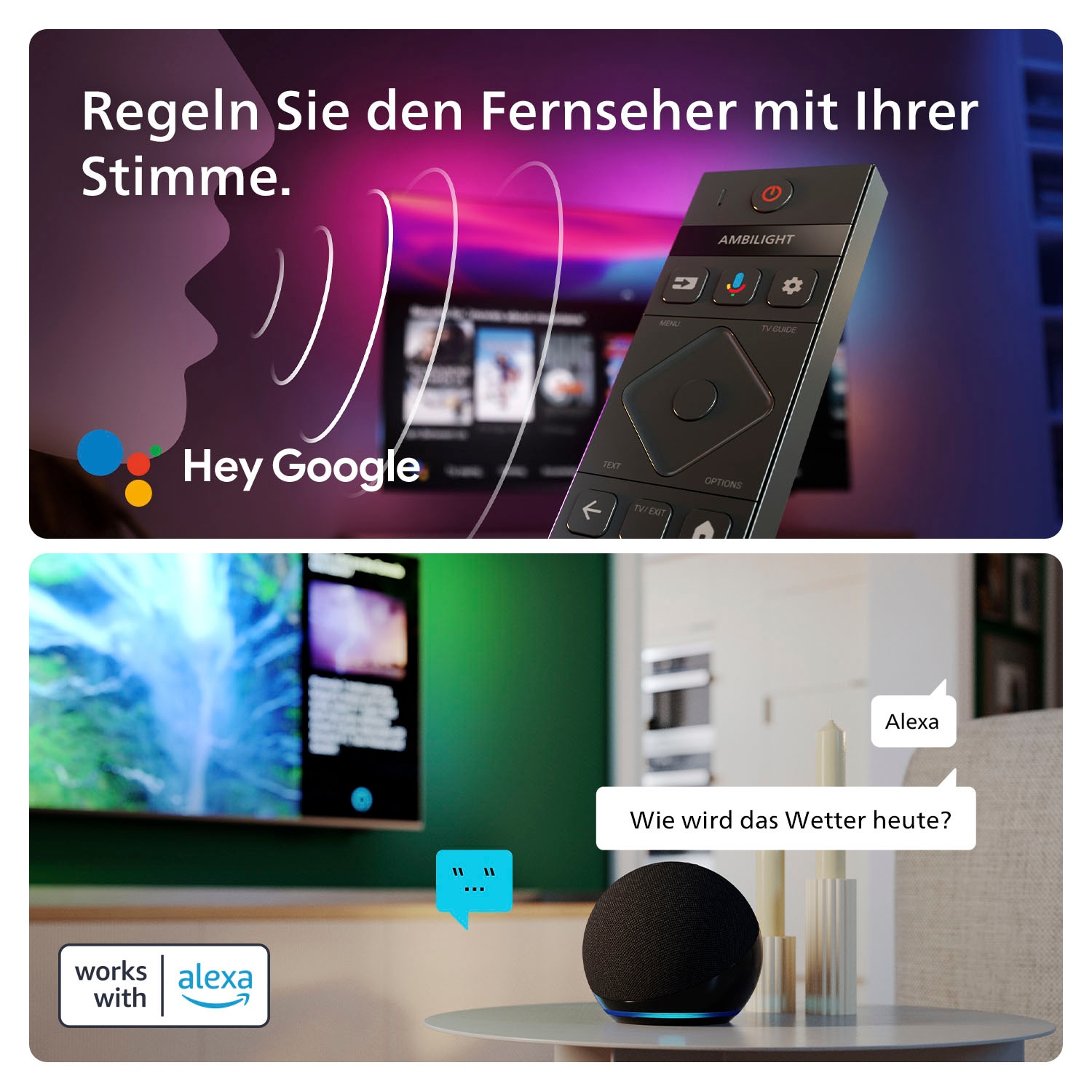 Philips OLED-Fernseher »65OLED909/12«, 4K Ultra HD, Google TV-Smart-TV