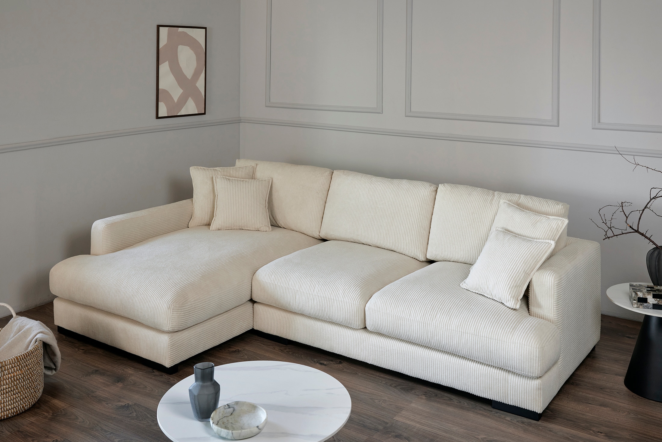 Jahnke Ecksofa »RELAX ASPEN CORNER« Platz für bis zu 5 Personen,Taschenfederkernpolsterung,L-Form,B:271 cm