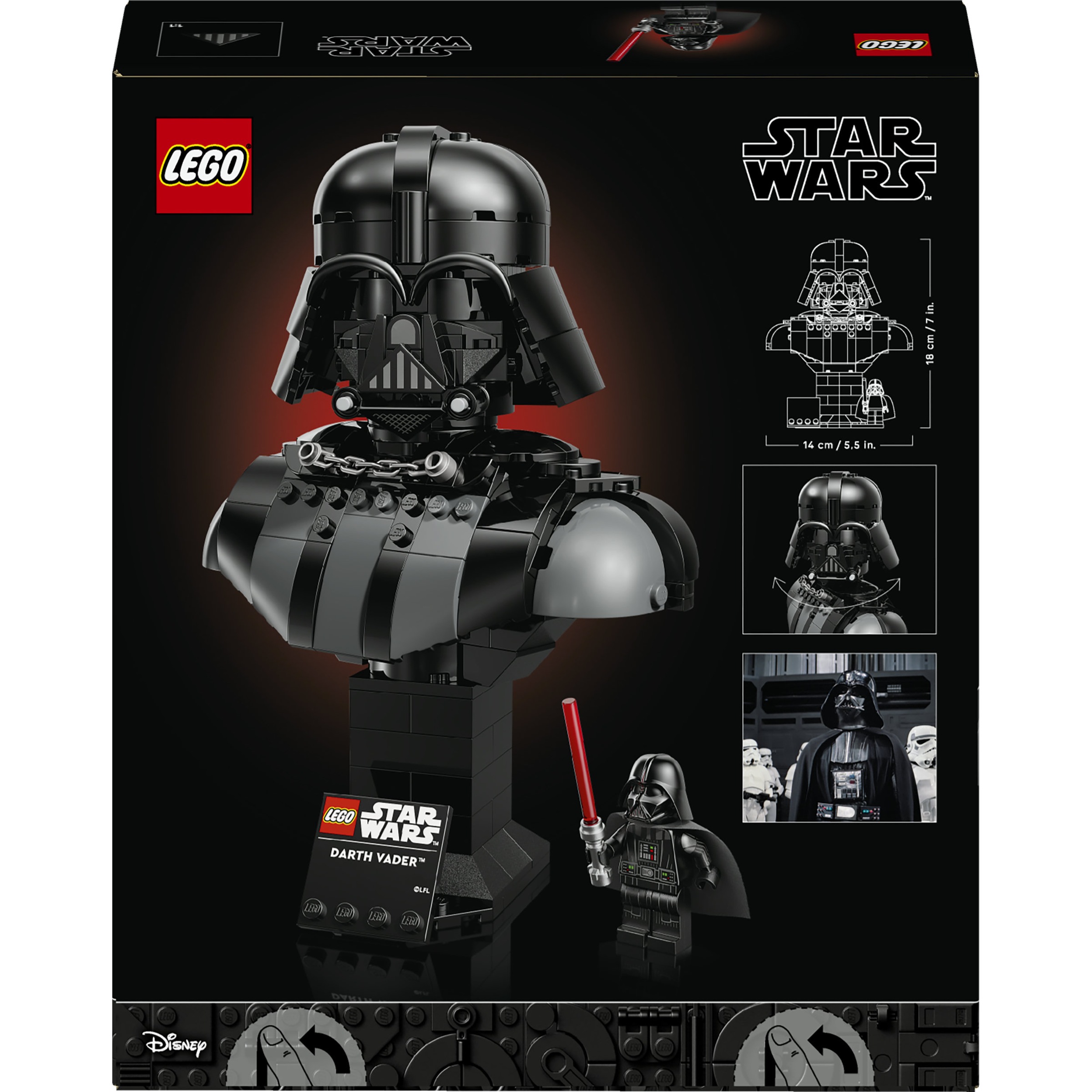 LEGO® Konstruktionsspielsteine »Darth Vader Büste (75439), LEGO Star Wars™«