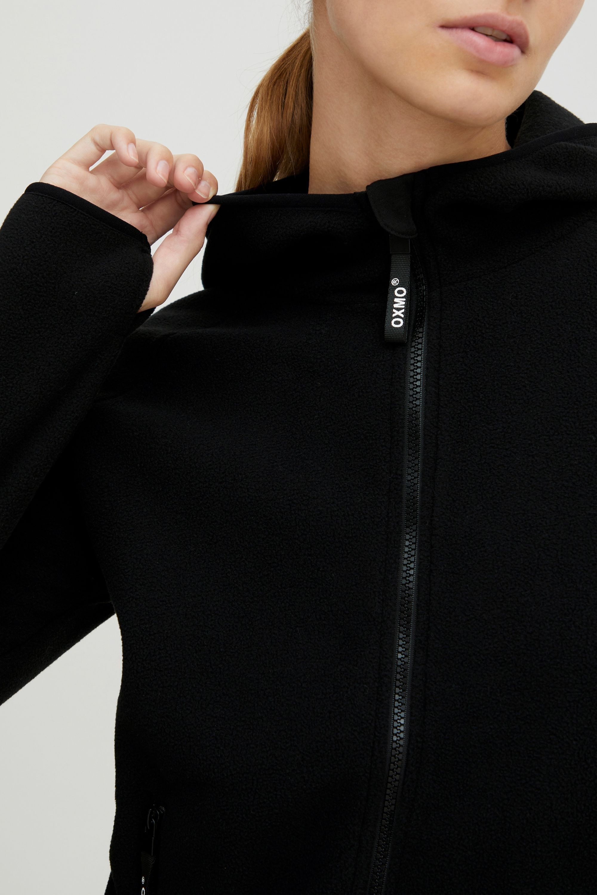 OXMO Fleecejacke »Fleecejacke OXFinja«, mit Kapuze