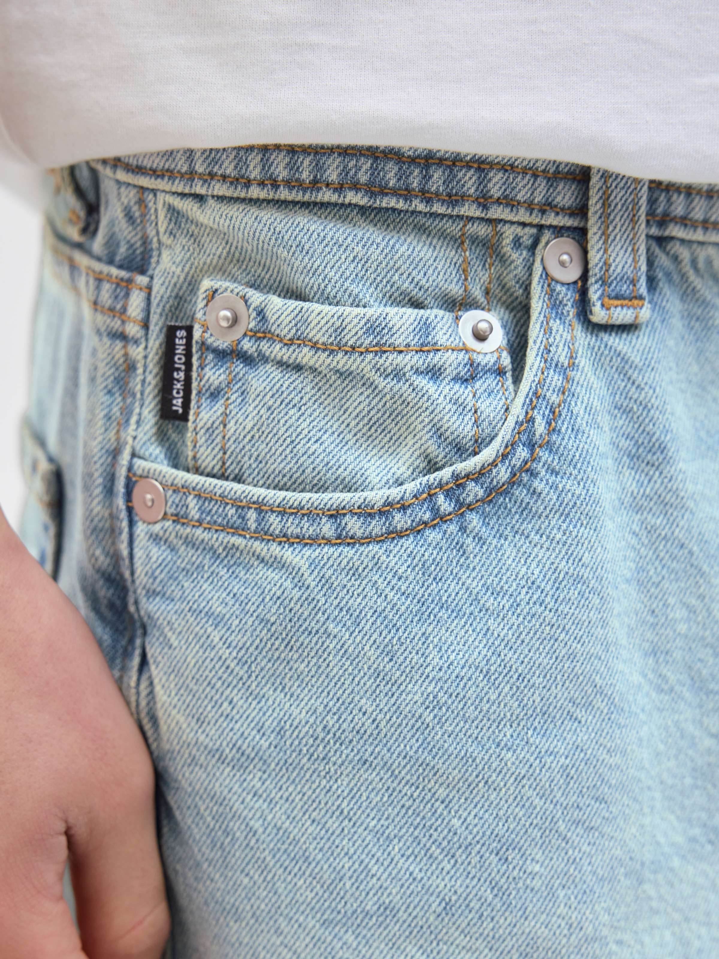 Jack & Jones Junior Shorts »JJIALEX mit Relaxed Fit und hoher Taille«  unifarben, modisch, relaxed fit, Web