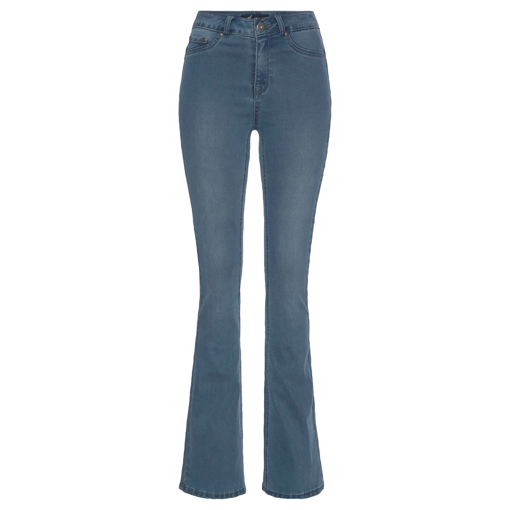 Arizona Bootcut-Jeans »Ultra Stretch«, High Waist mit Shapingnähten