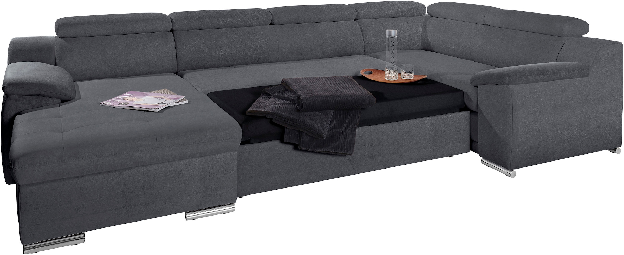 sit&more Wohnlandschaft Andiamo, mit Kopfteilverstellung, wahlweise mit Bettfunktion