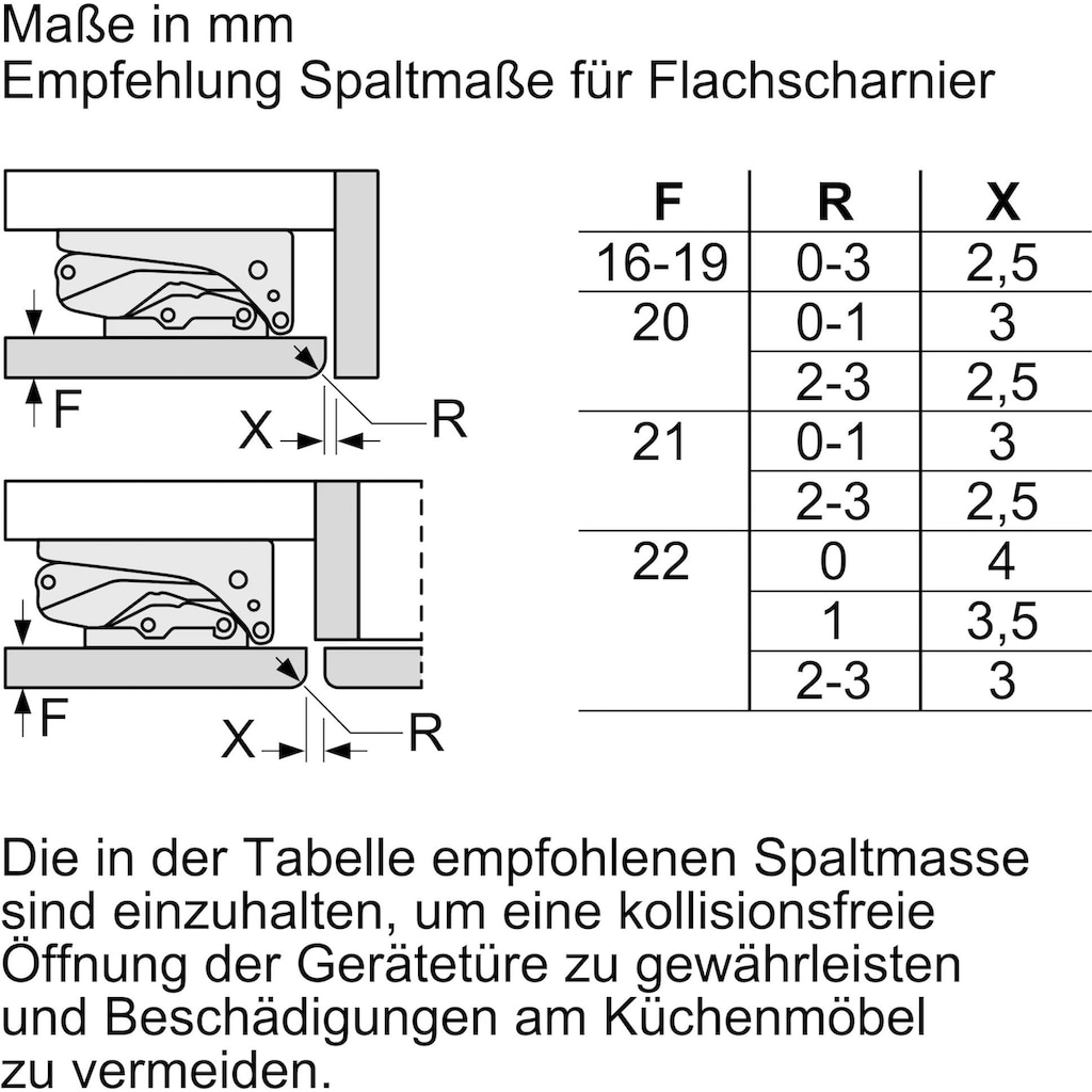 NEFF Einbaugefrierschrank »G4344XFF0«, N 50, 82 cm hoch, 59,8 cm breit