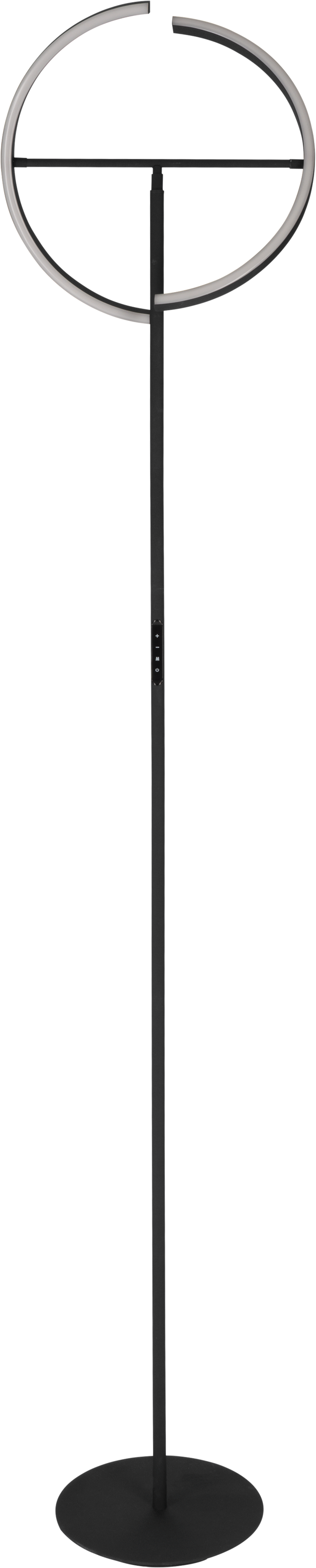 EGLO LED Stehlampe »LED Stehlampe CASTELPOTO, schwarz, Touchdimmer, warmweiß, Wohnzimmer« LED-Modul Warmweiß 180 x 40 cm, Sockel 28 cm, 2 x 8,8 Watt, Stehleuchte, Fluter