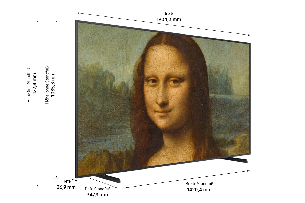 Samsung LED Lifestyle Fernseher »GQ85LS03BAU«, 4K Ultra HD, Smart-TV, Quantum Prozessor 4K,Mattes Display,Quantum HDR
